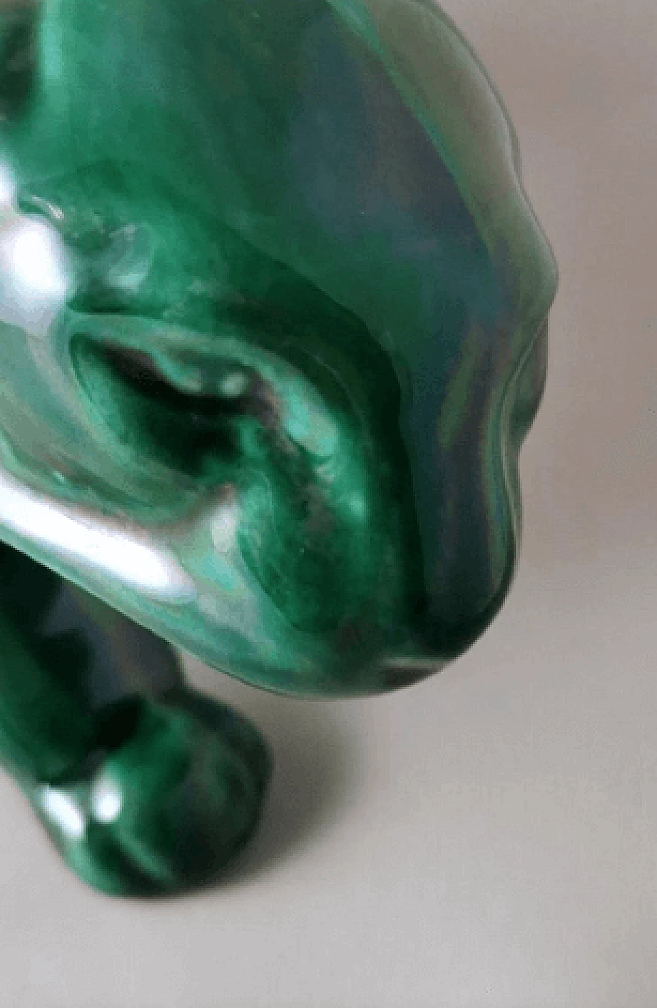 Art Deco green glazed ceramic panther sculpture, 1930s 8