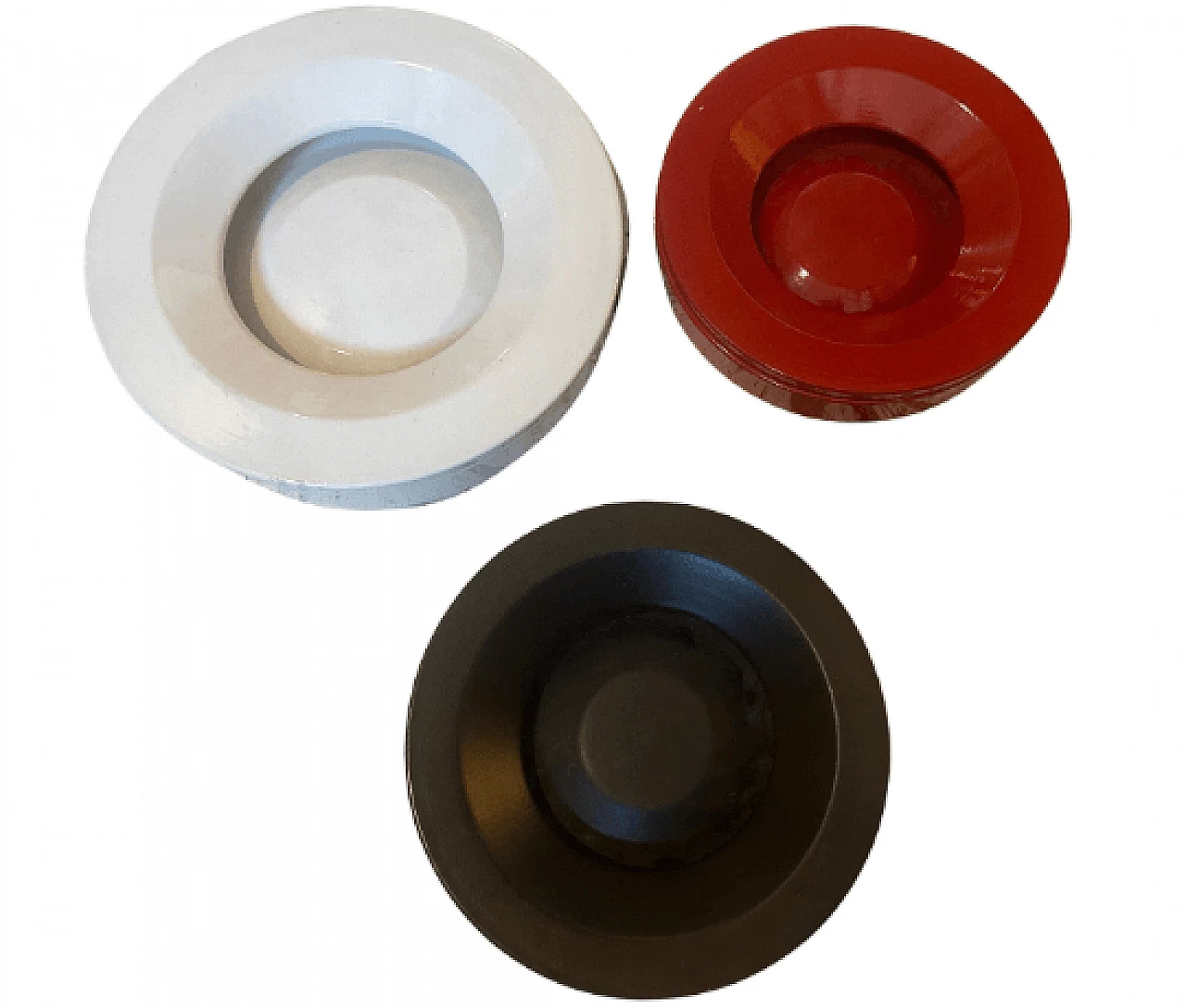 3 Posacenere Barbados di Angelo Mangiarotti per Danese, anni '60 2