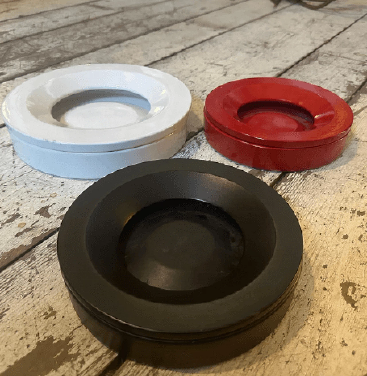 3 Posacenere Barbados di Angelo Mangiarotti per Danese, anni '60 7