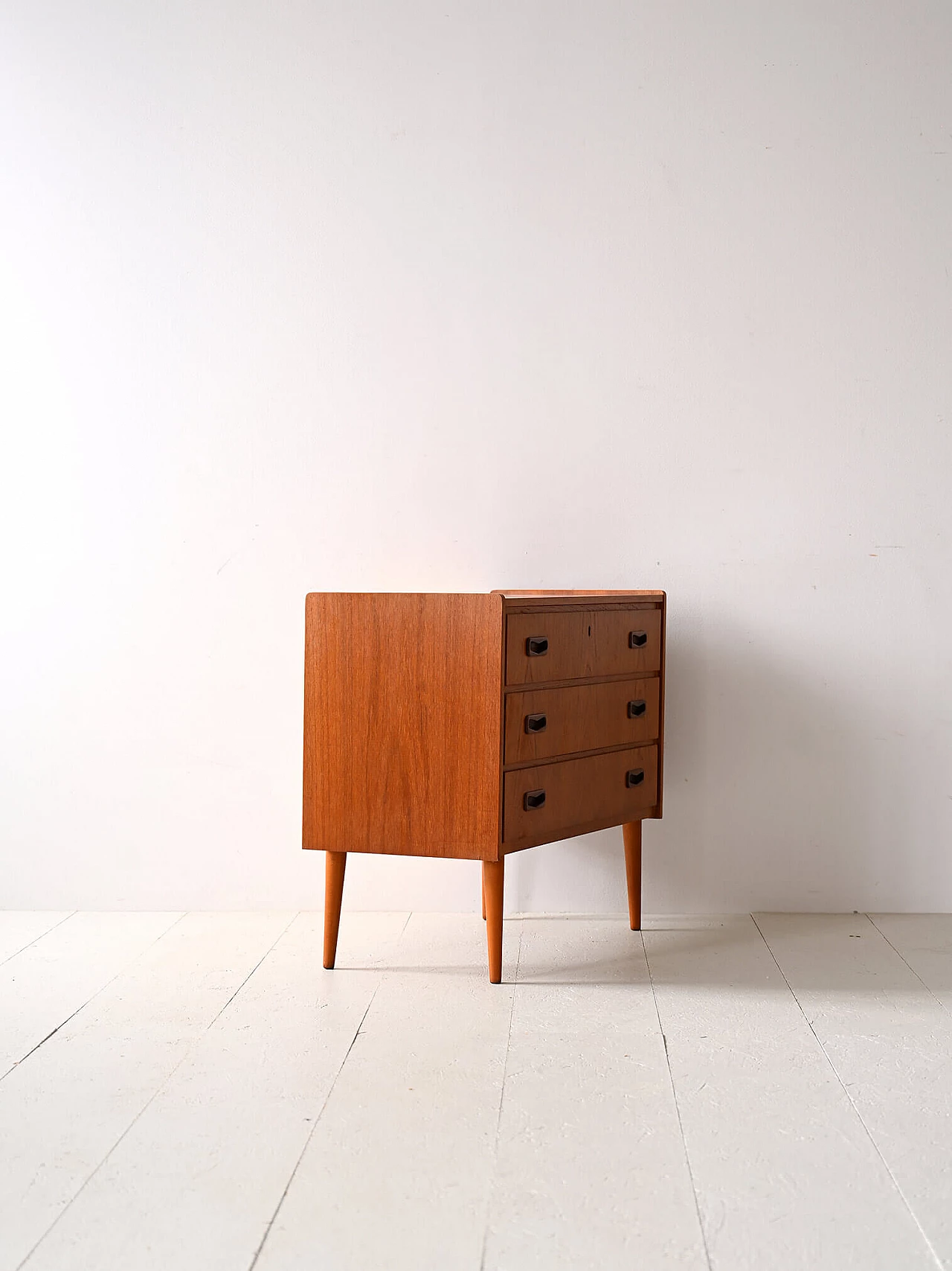 Cassettiera scandinava in teak, anni '60 3