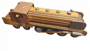 Wooden toy train by Dejou, 1950s