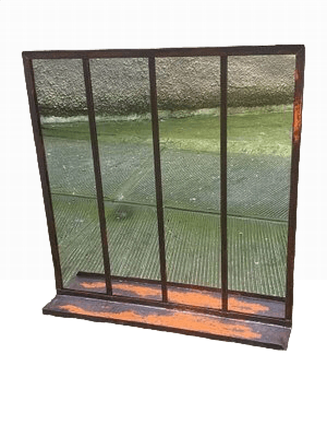 Specchio industriale in ferro, anni '50 8