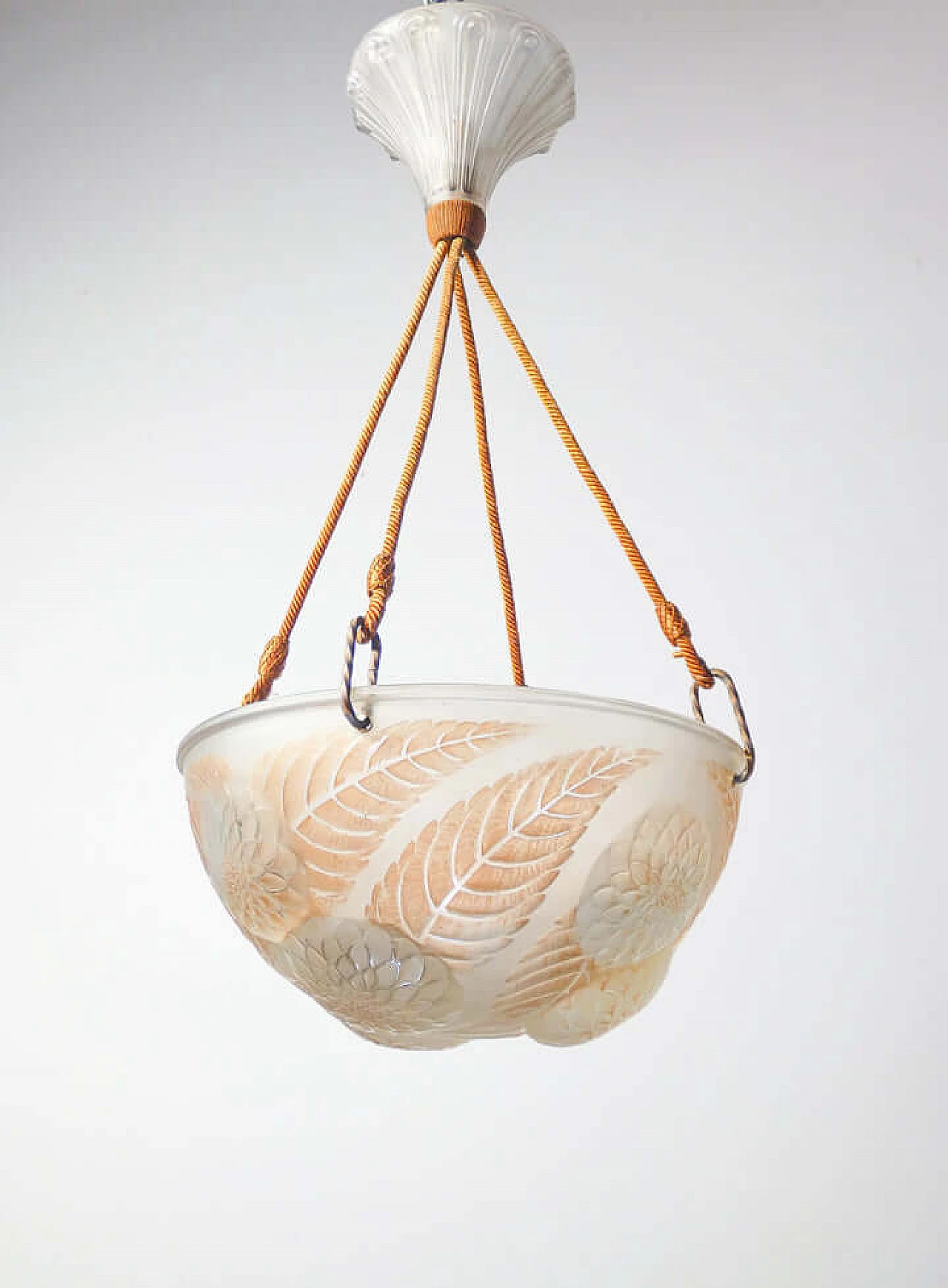 Dahlias 2459 chandelier by René Lalique, 1920s 1