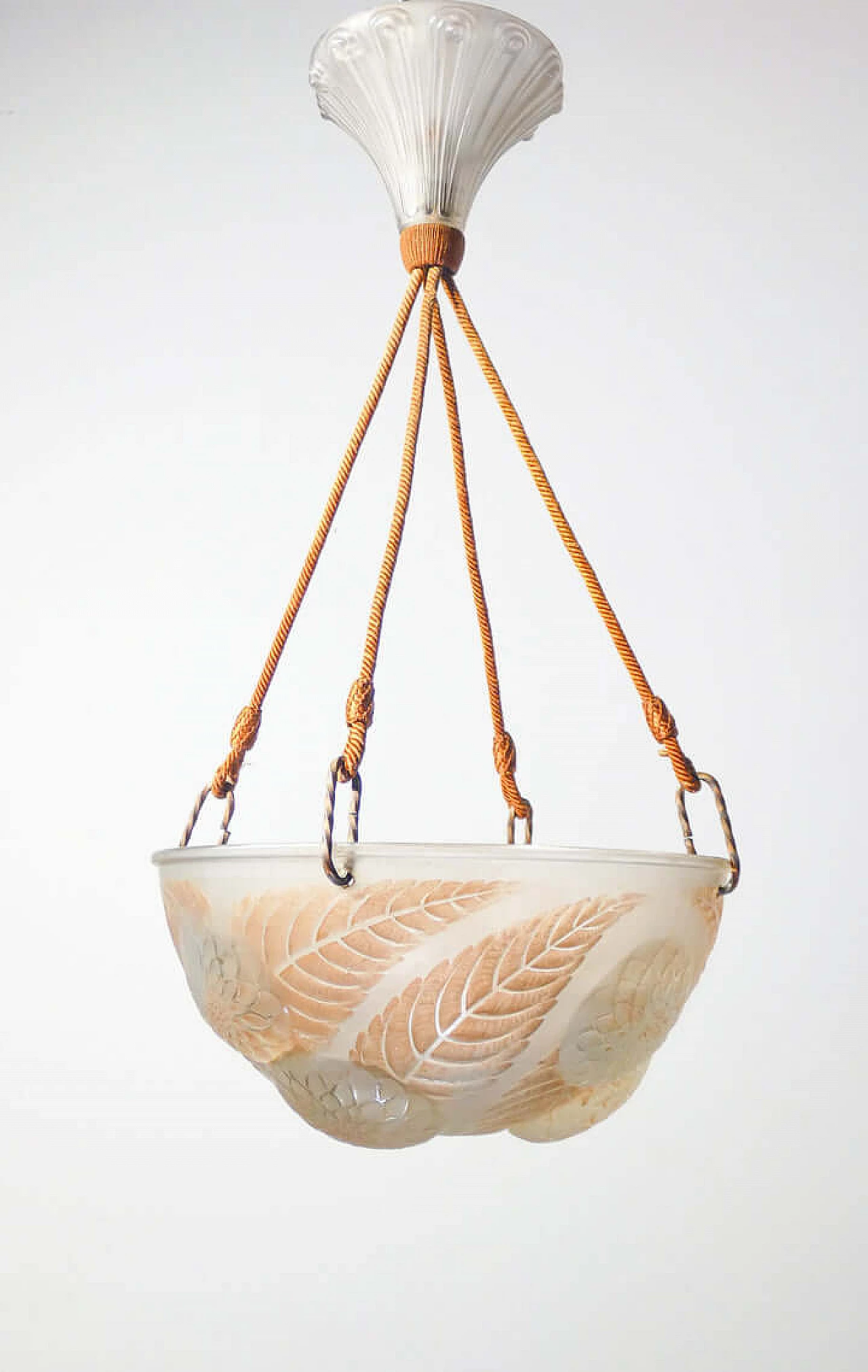 Dahlias 2459 chandelier by René Lalique, 1920s 5