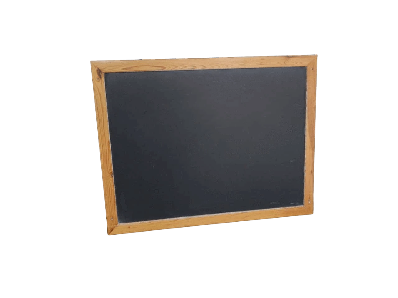 School wall blackboard with wooden frame, 1960s 10