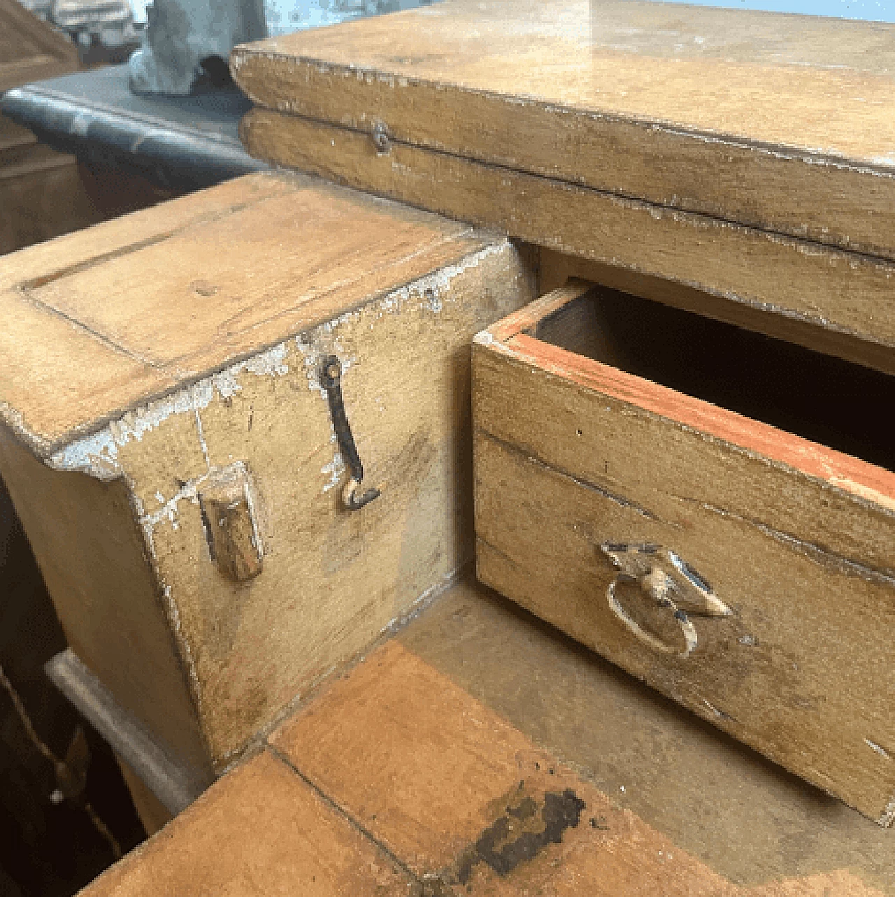 Louis Philippe orange lacquered wood secrétaire, late 19th century 8