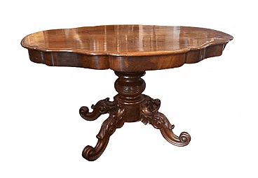 Sicilian Louis Philippe mahogany table, late 19th century