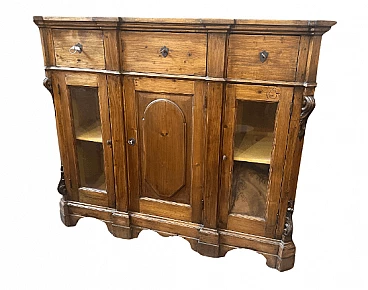 Sicilian Louis Philippe carved spruce sideboard, late 19th century