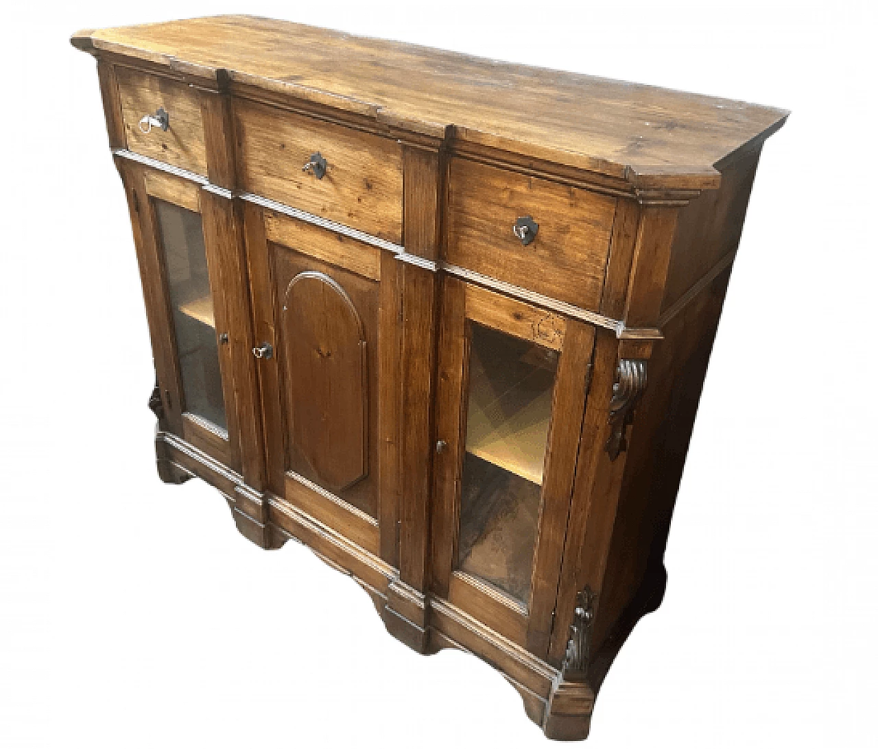 Sicilian Louis Philippe carved spruce sideboard, late 19th century 2