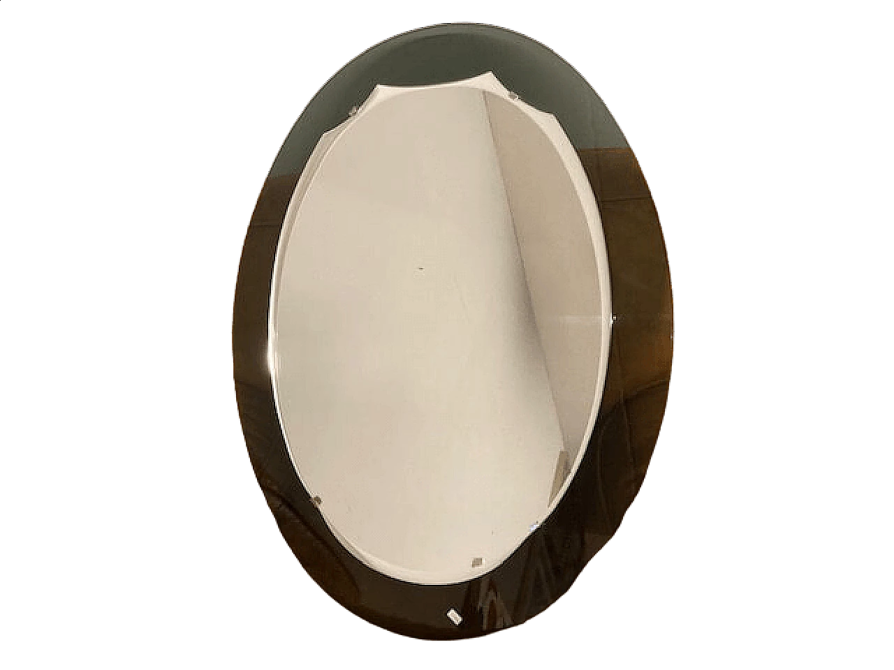 Specchio ovale bicolore, anni '60 8