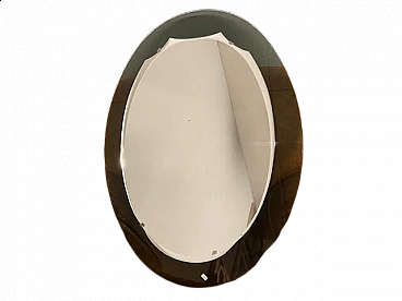 Two-coloured oval mirror, 1960s