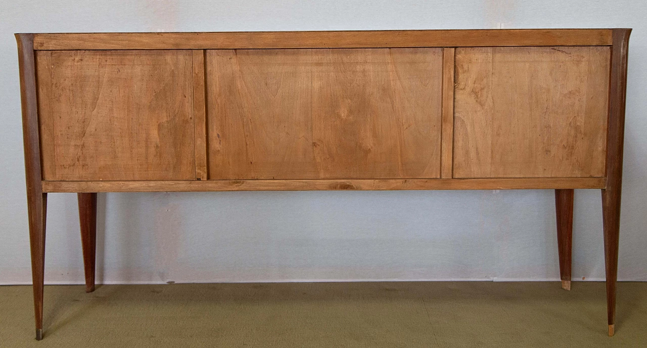 Mahogany sideboard with central maple flap attributed to Gianni Moscatelli, 1950s 5