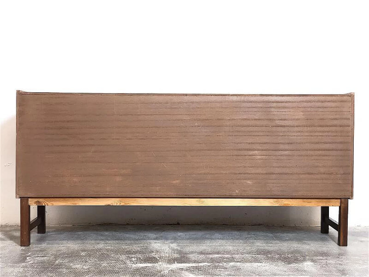 Teak veneered wood sideboard with doors, 1960s 12