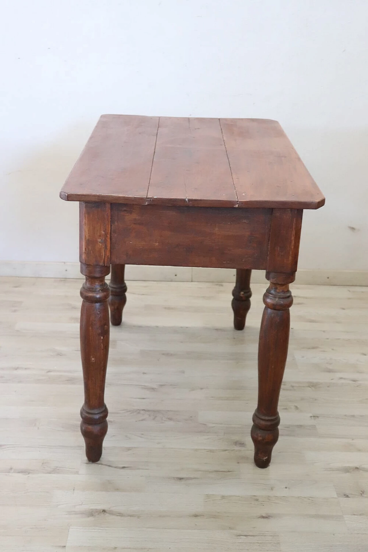 Solid poplar wood writing desk, 19th century 5