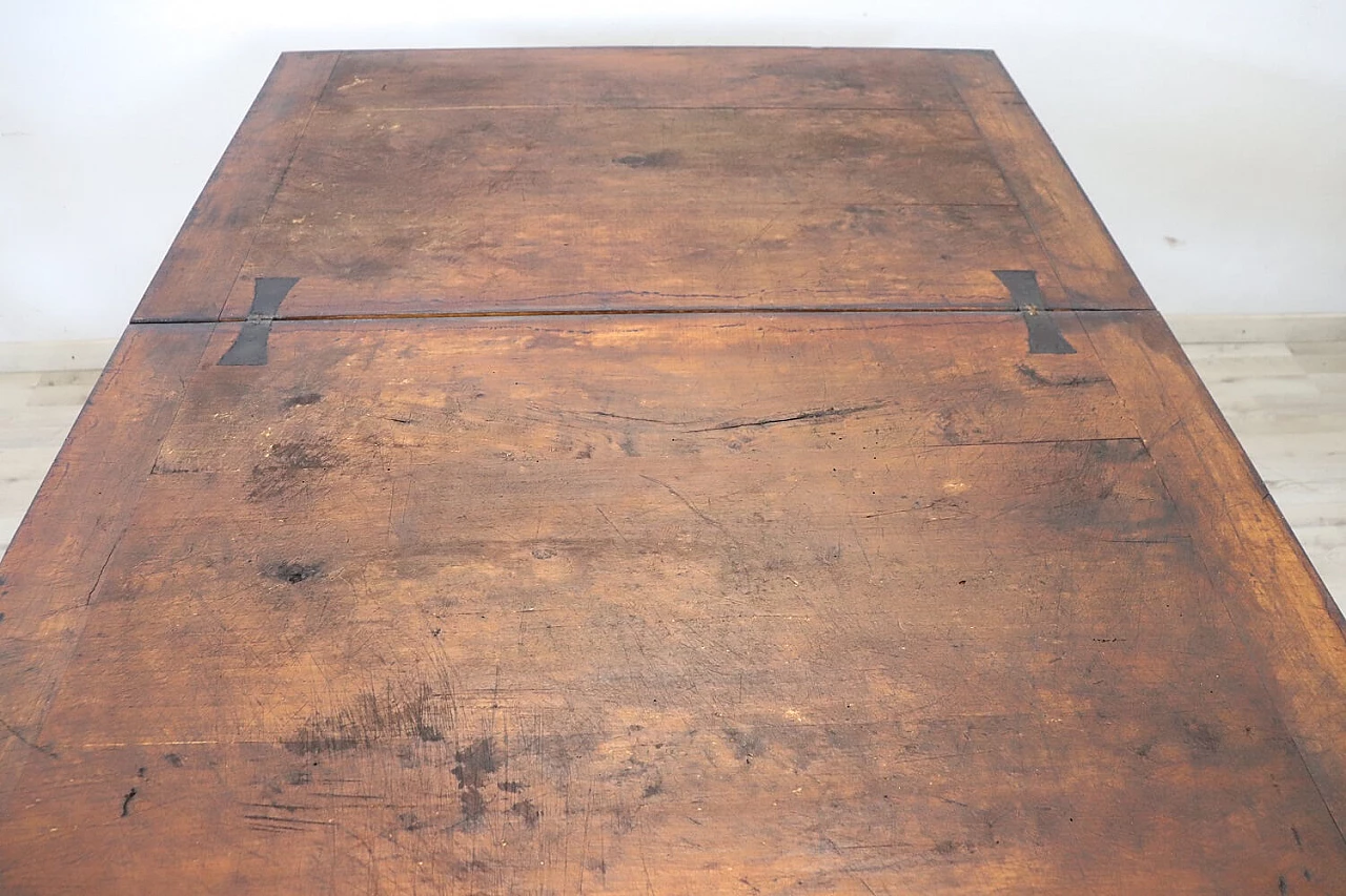Solid poplar folding kitchen table, mid-19th century 10