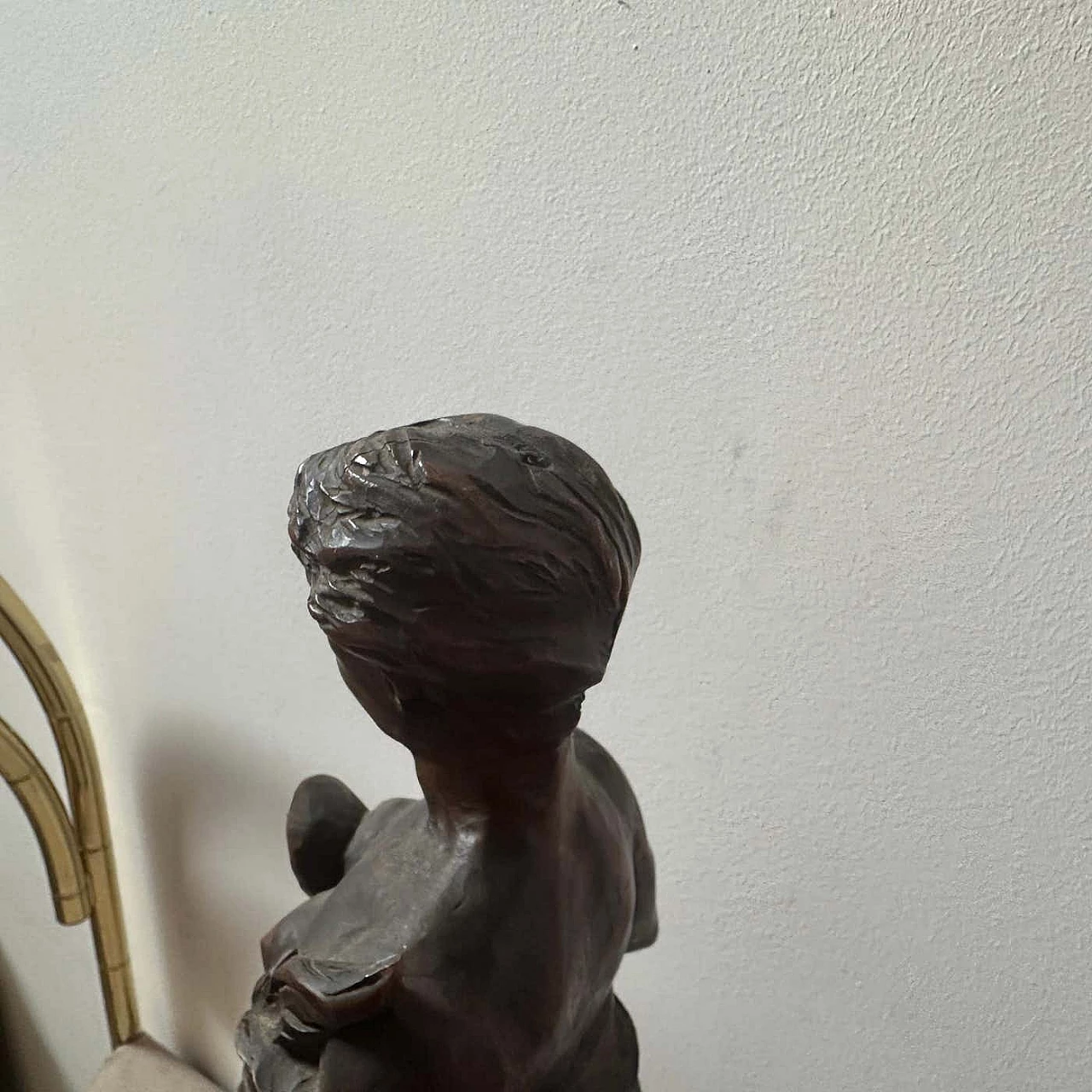 Neoclassical-style carved walnut sculpture, 1850s 14