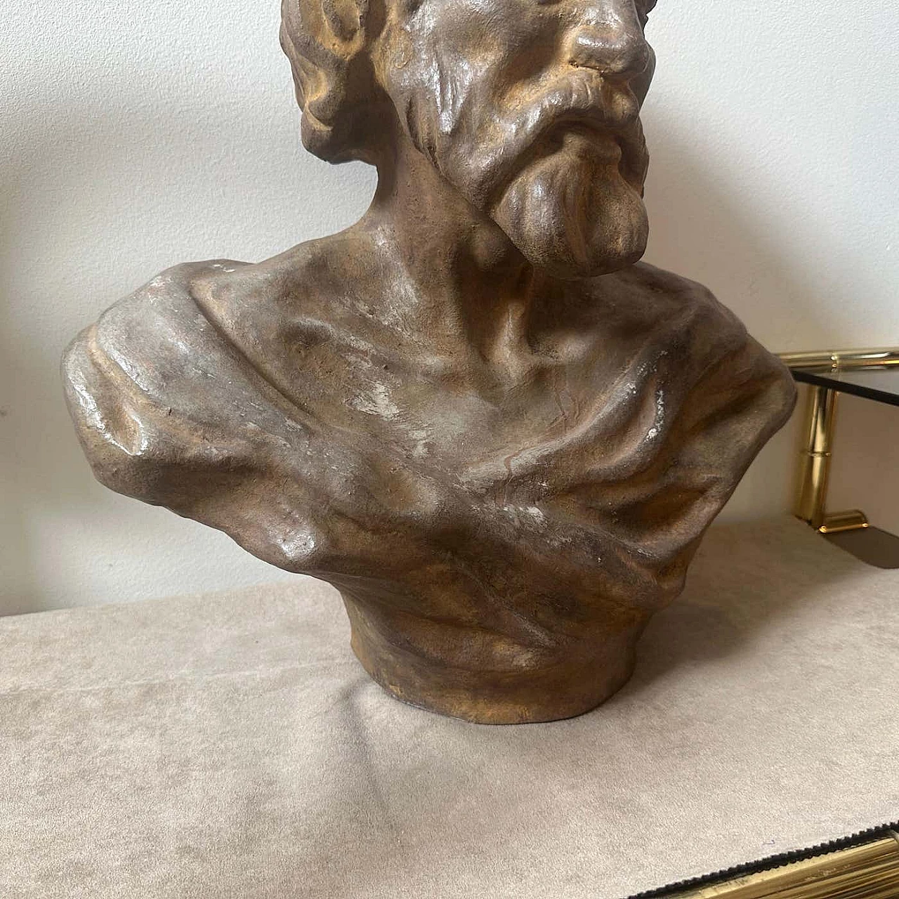 Sicilian terracotta bust of Seneca the philosopher, 1930s 4