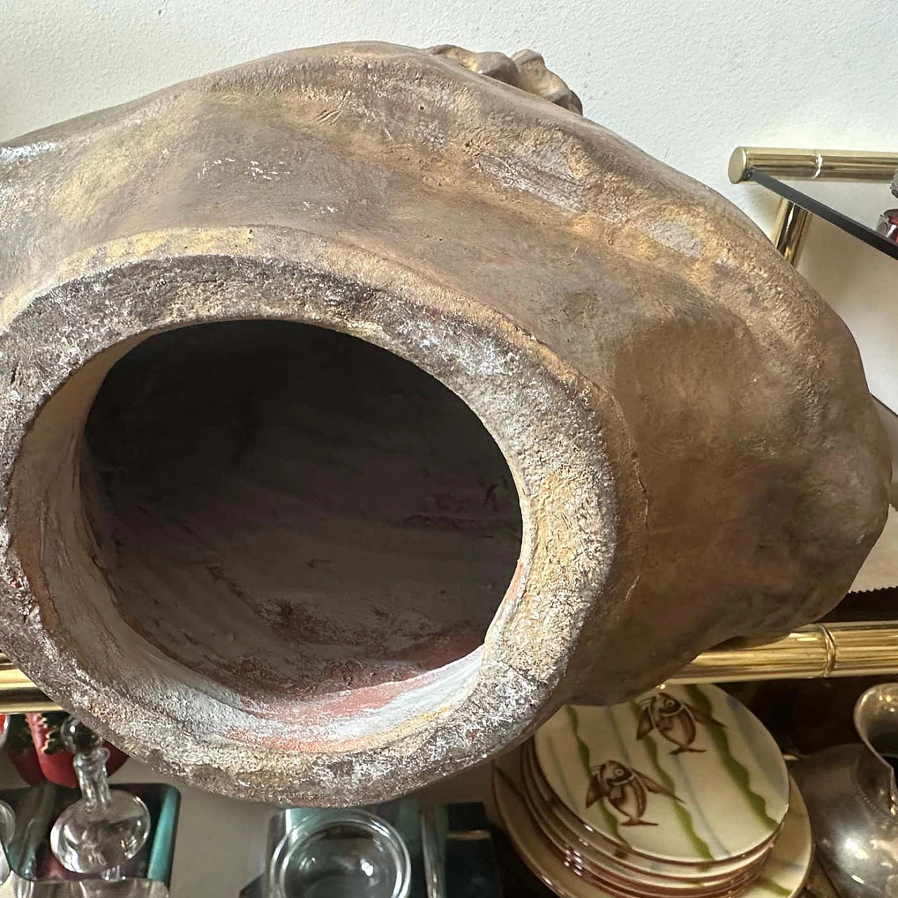 Sicilian terracotta bust of Seneca the philosopher, 1930s 6