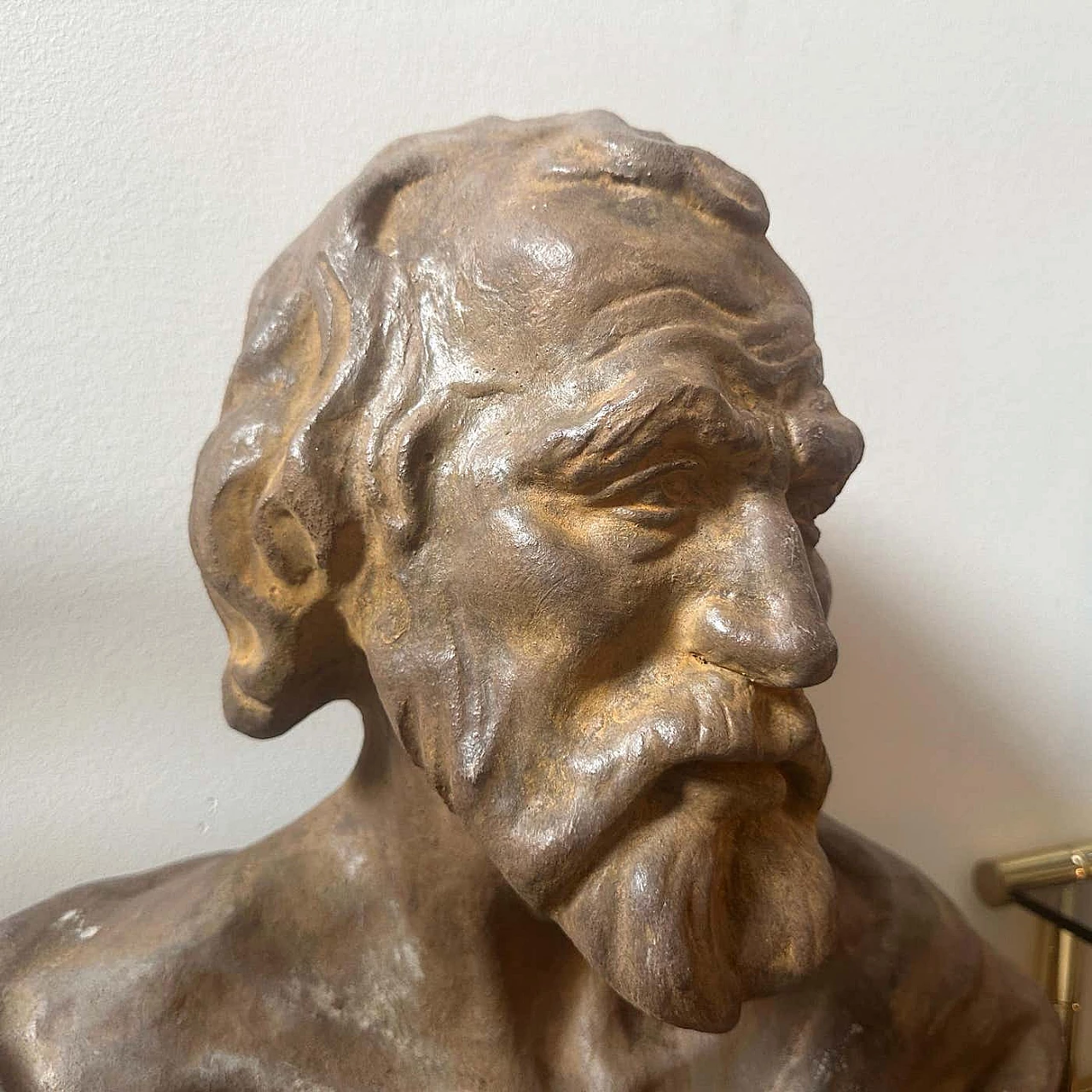 Sicilian terracotta bust of Seneca the philosopher, 1930s 11