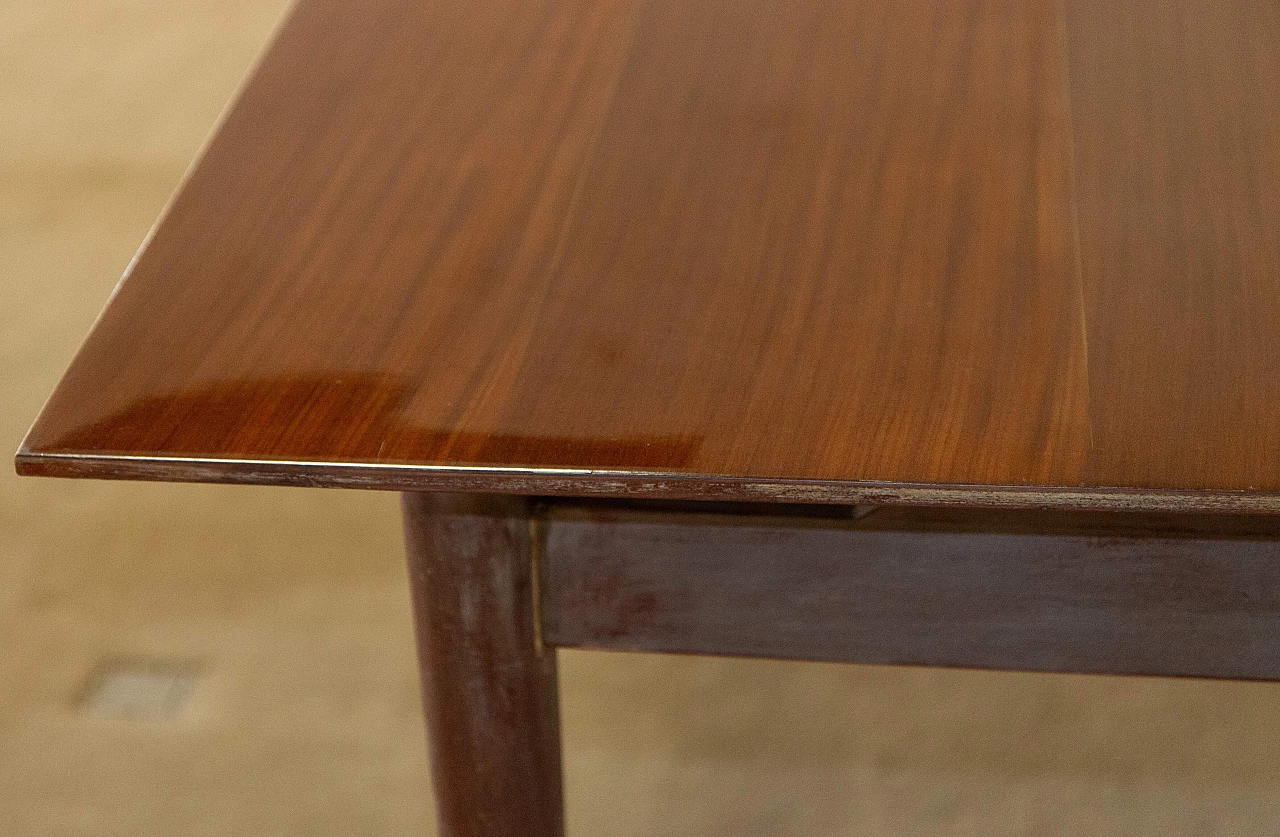 Rectangular table with mahogany veneer top, 1950s 6