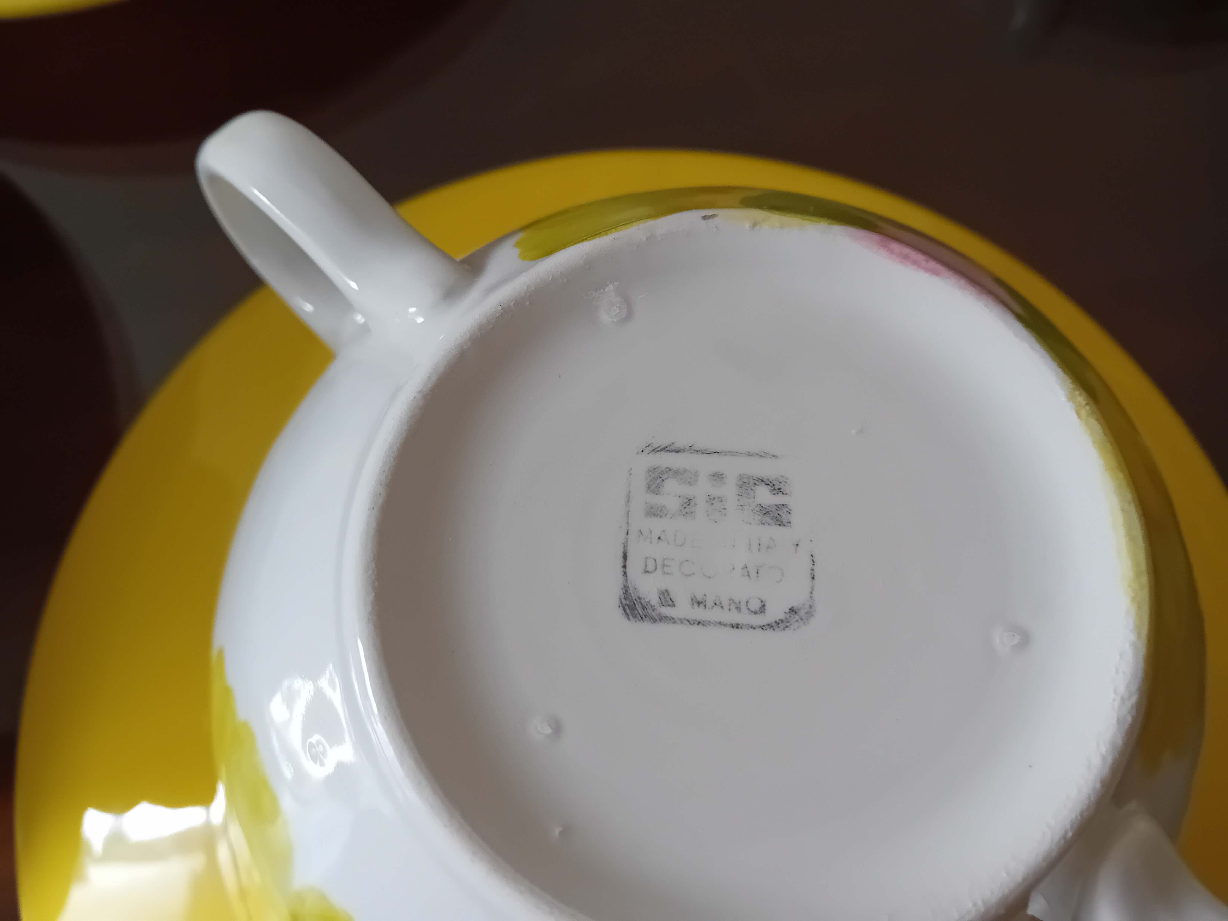 ANCIENTIMPEX Tazza in ceramica con doppio manico (2 manici), per una presa sicura, 350 ml, colore grigio