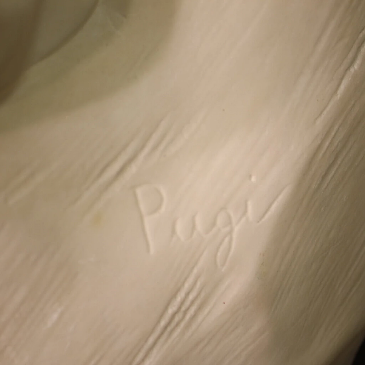 Bambini con granchio, scultura in marmo firmata, fine '800 3