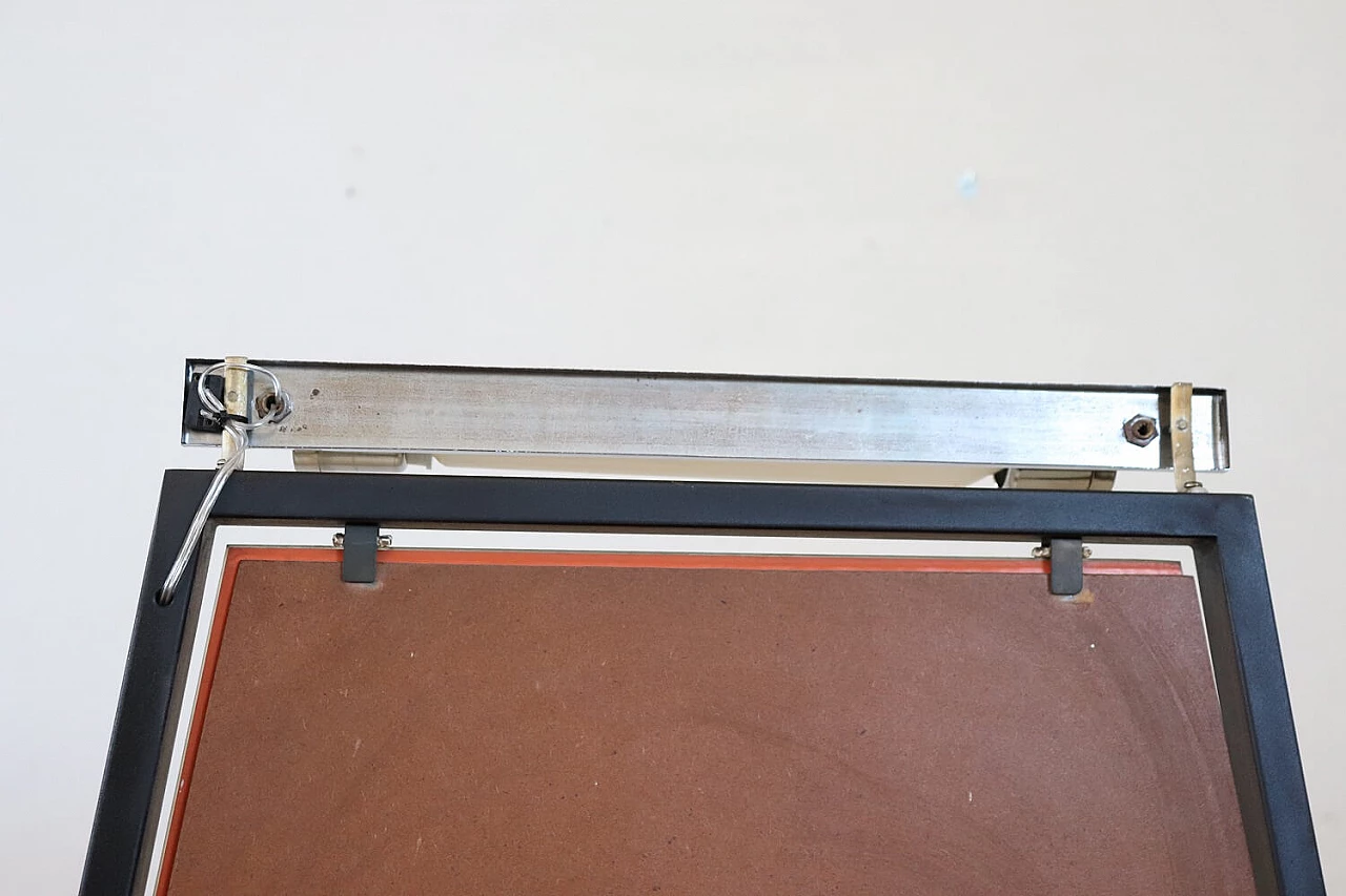 Specchio da sartoria a tre pannelli con luce, anni '50 4