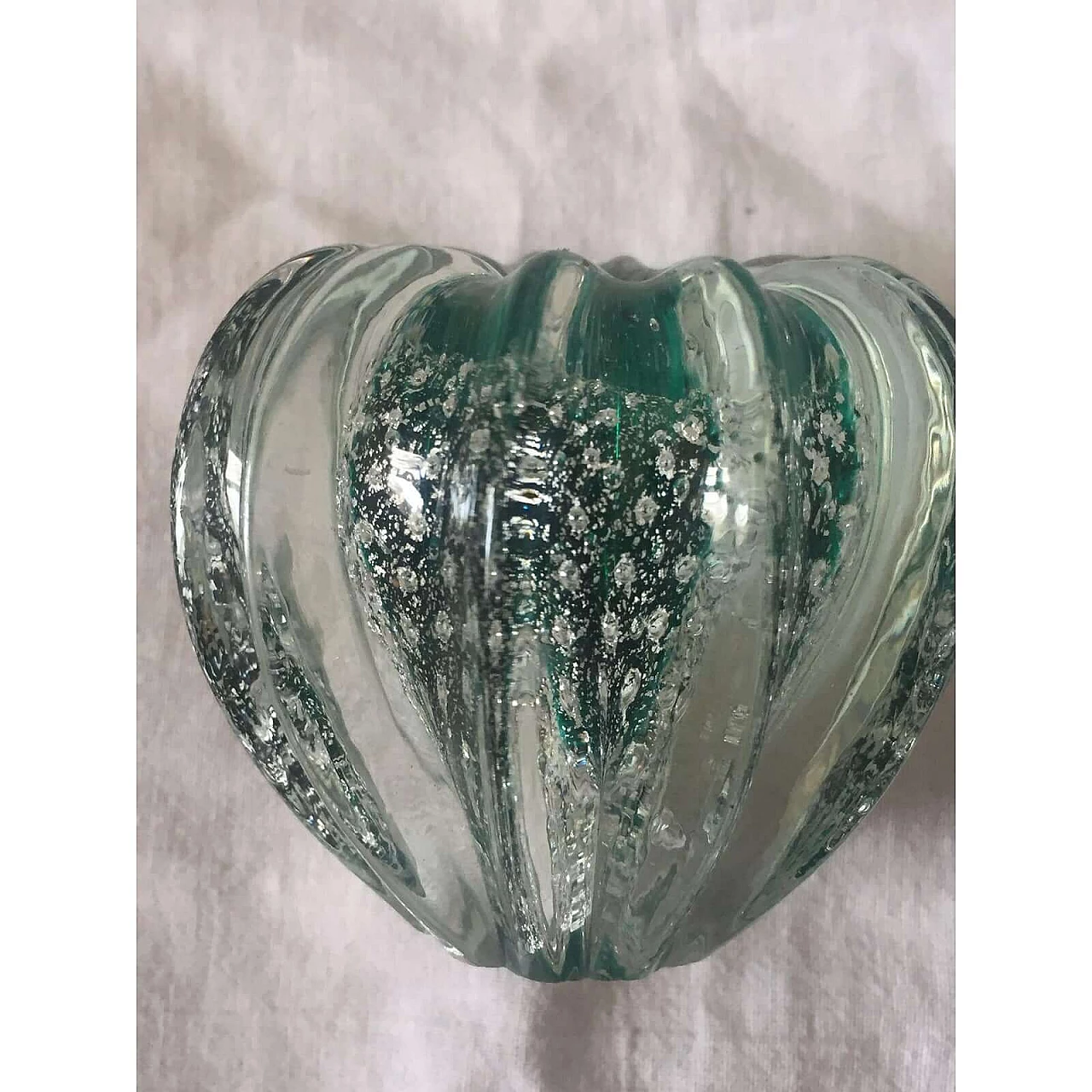 Pair of Submerged glass paperweights, 1960s 1