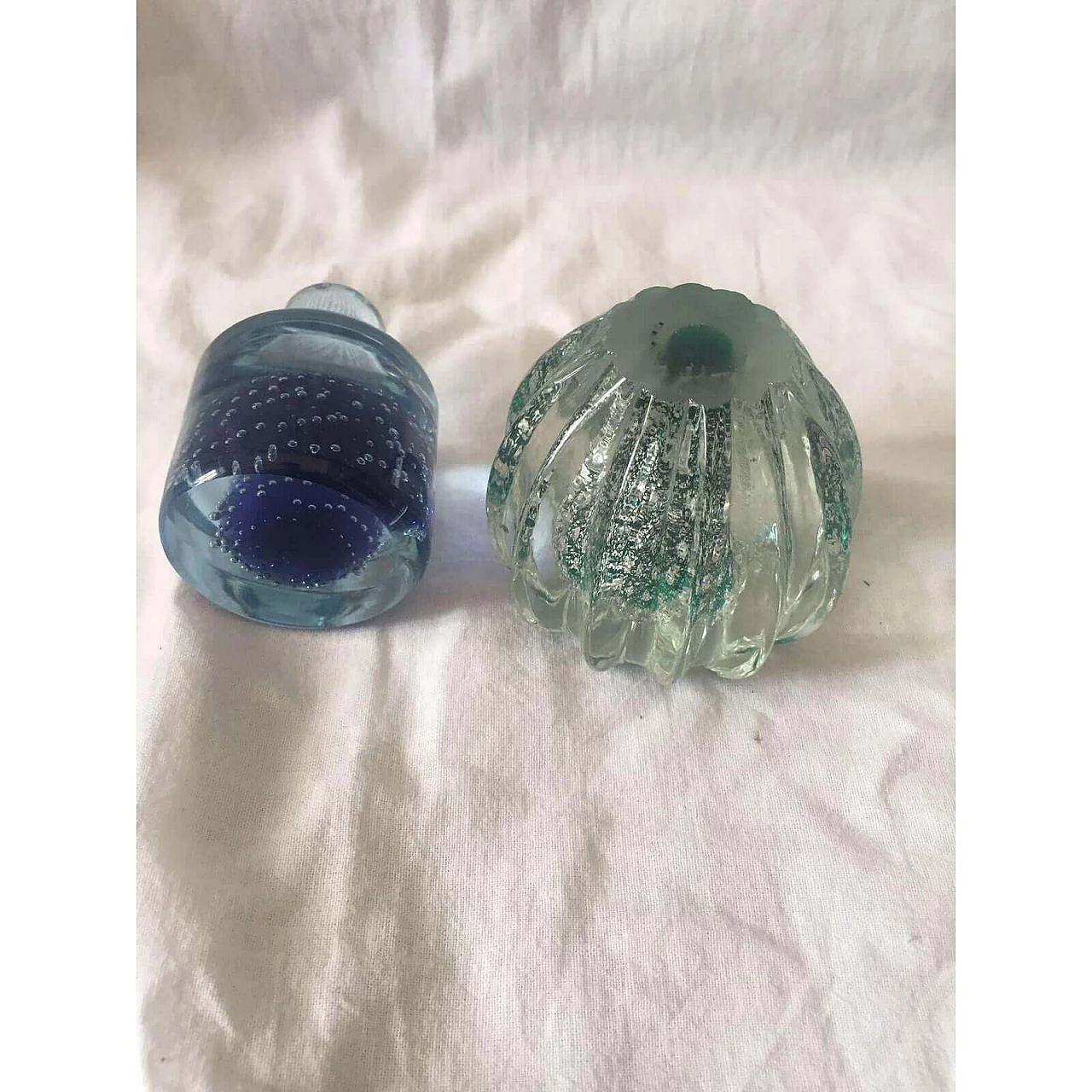 Pair of Submerged glass paperweights, 1960s 4