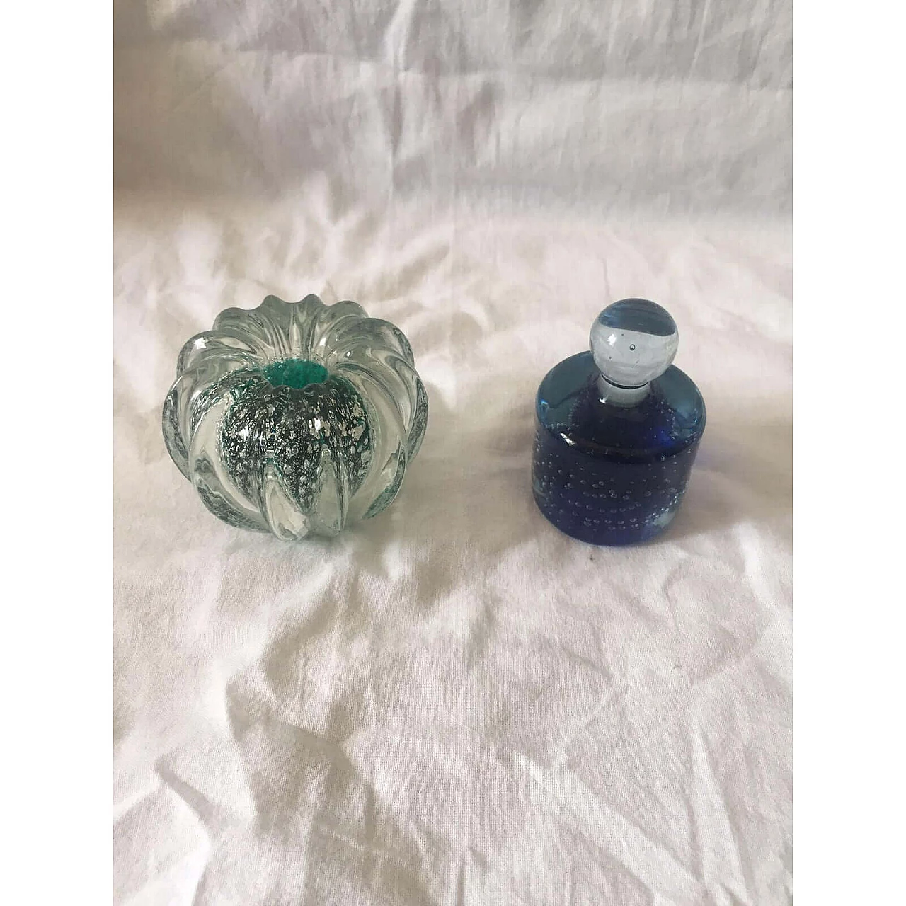 Pair of Submerged glass paperweights, 1960s 5