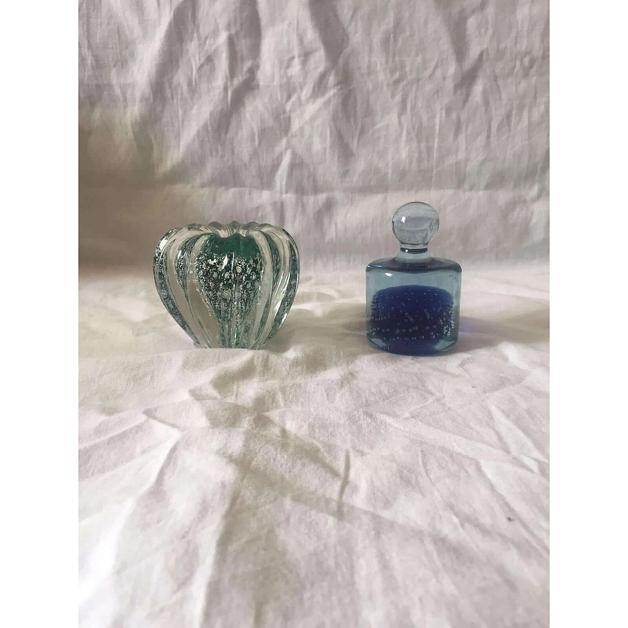 Pair of Submerged glass paperweights, 1960s 7