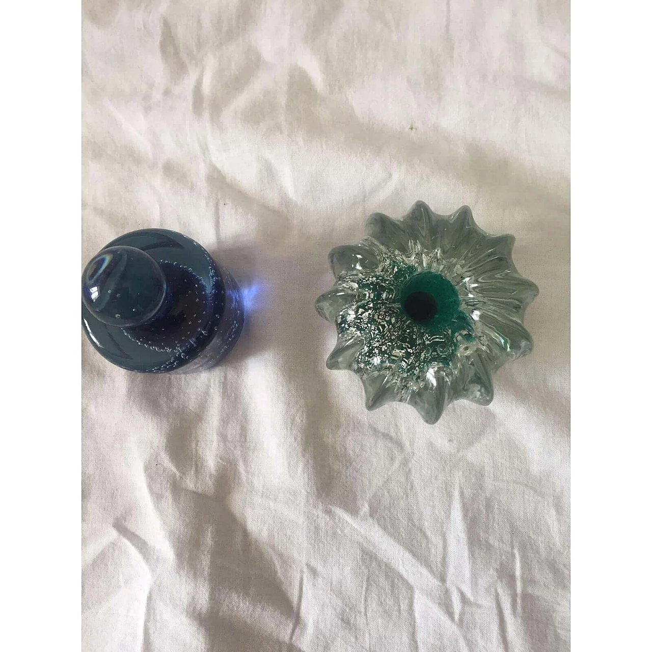 Pair of Submerged glass paperweights, 1960s 8