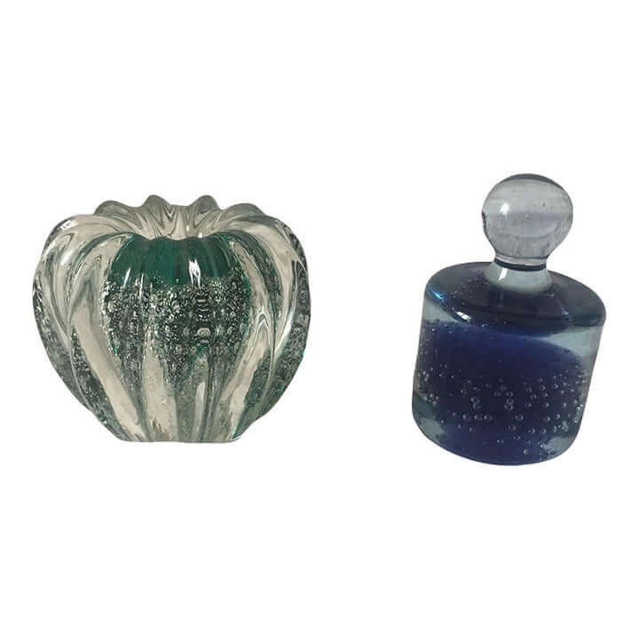 Pair of Submerged glass paperweights, 1960s 10