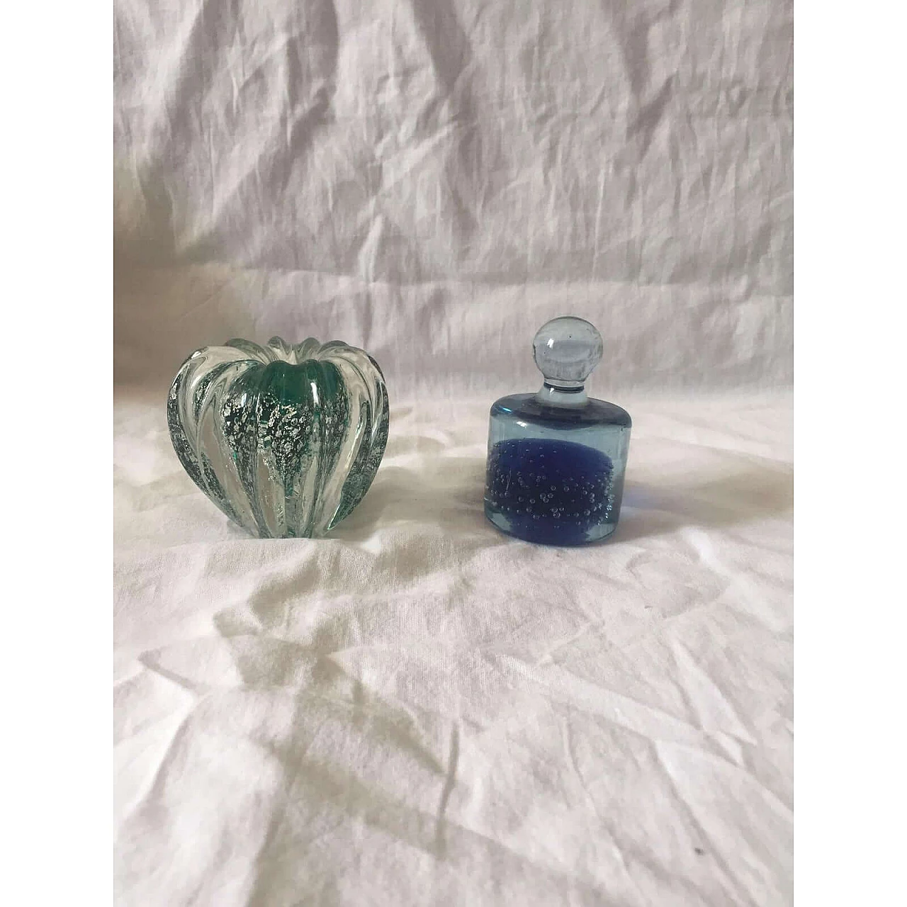 Pair of Submerged glass paperweights, 1960s 11