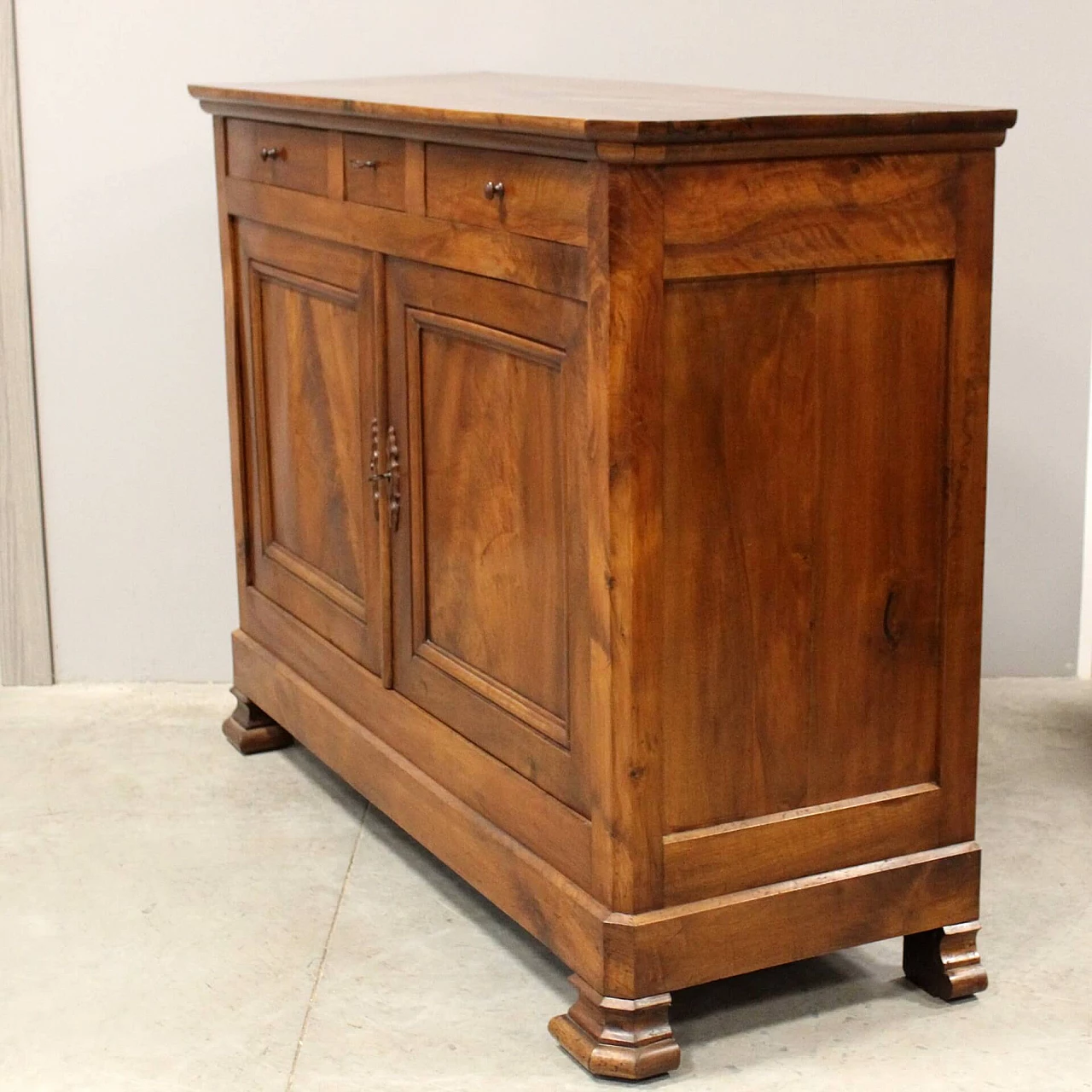 Solid walnut Louis Philippe sideboard, 19th century 4