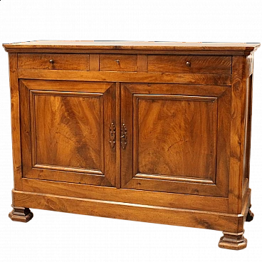 Solid walnut Louis Philippe sideboard, 19th century