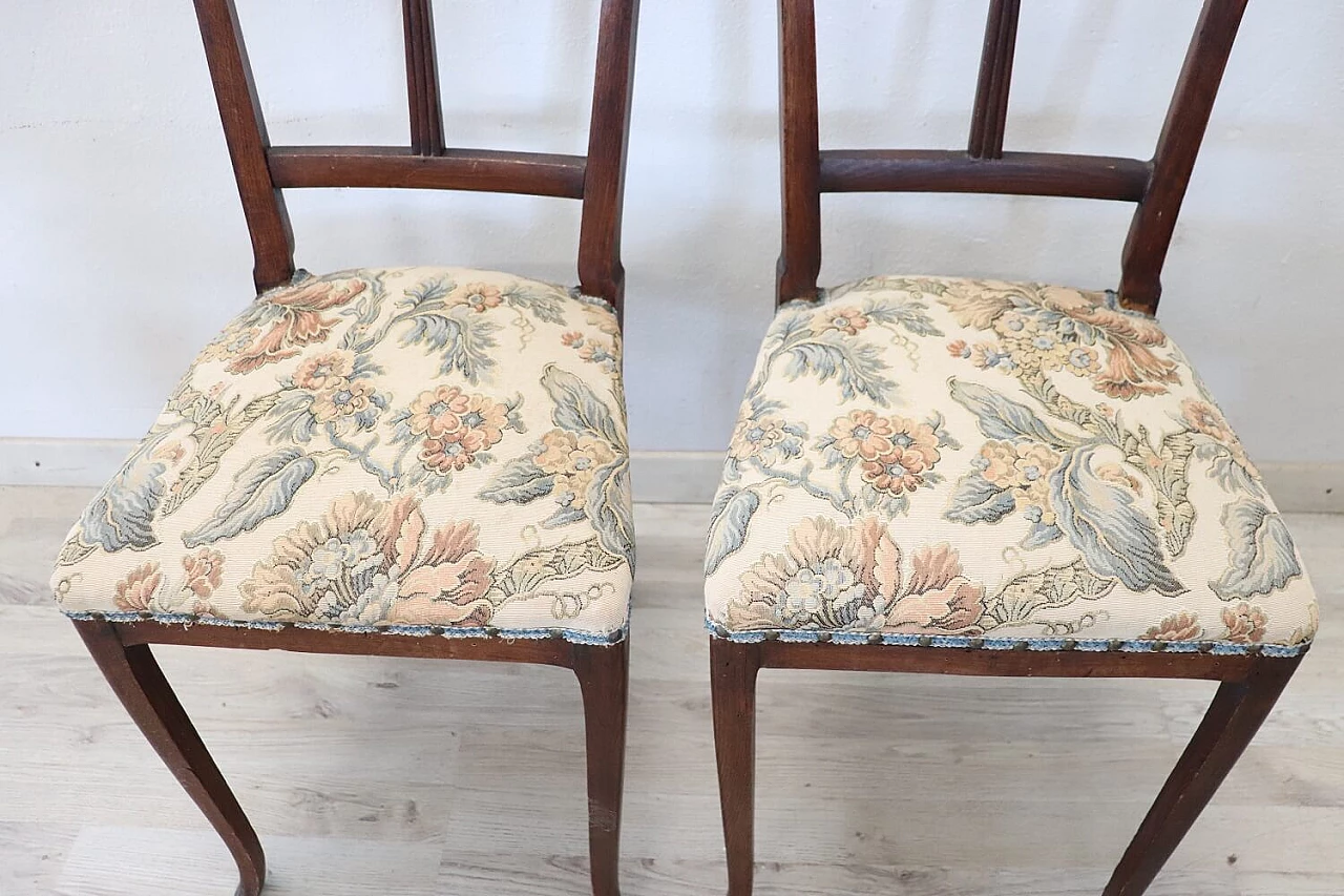 Art Nouveau sofa, pair of armchairs and pair of chairs, early 20th century 17