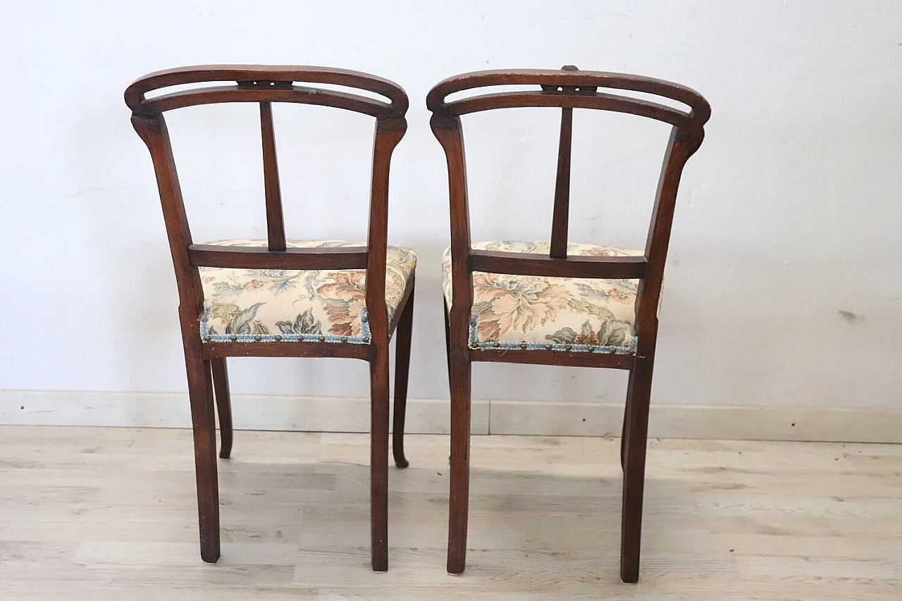 Art Nouveau sofa, pair of armchairs and pair of chairs, early 20th century 19