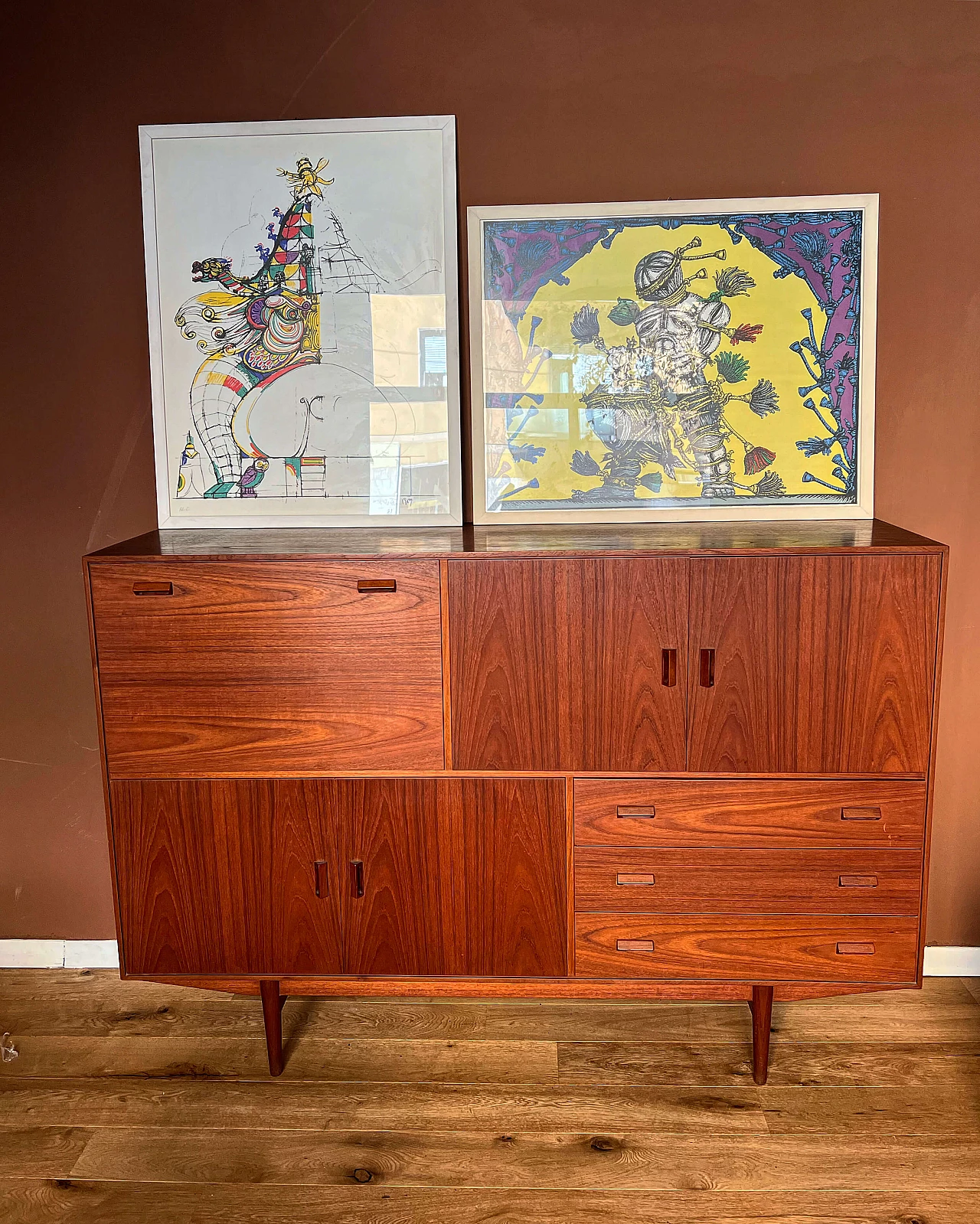 Credenza in teak, anni '60 3