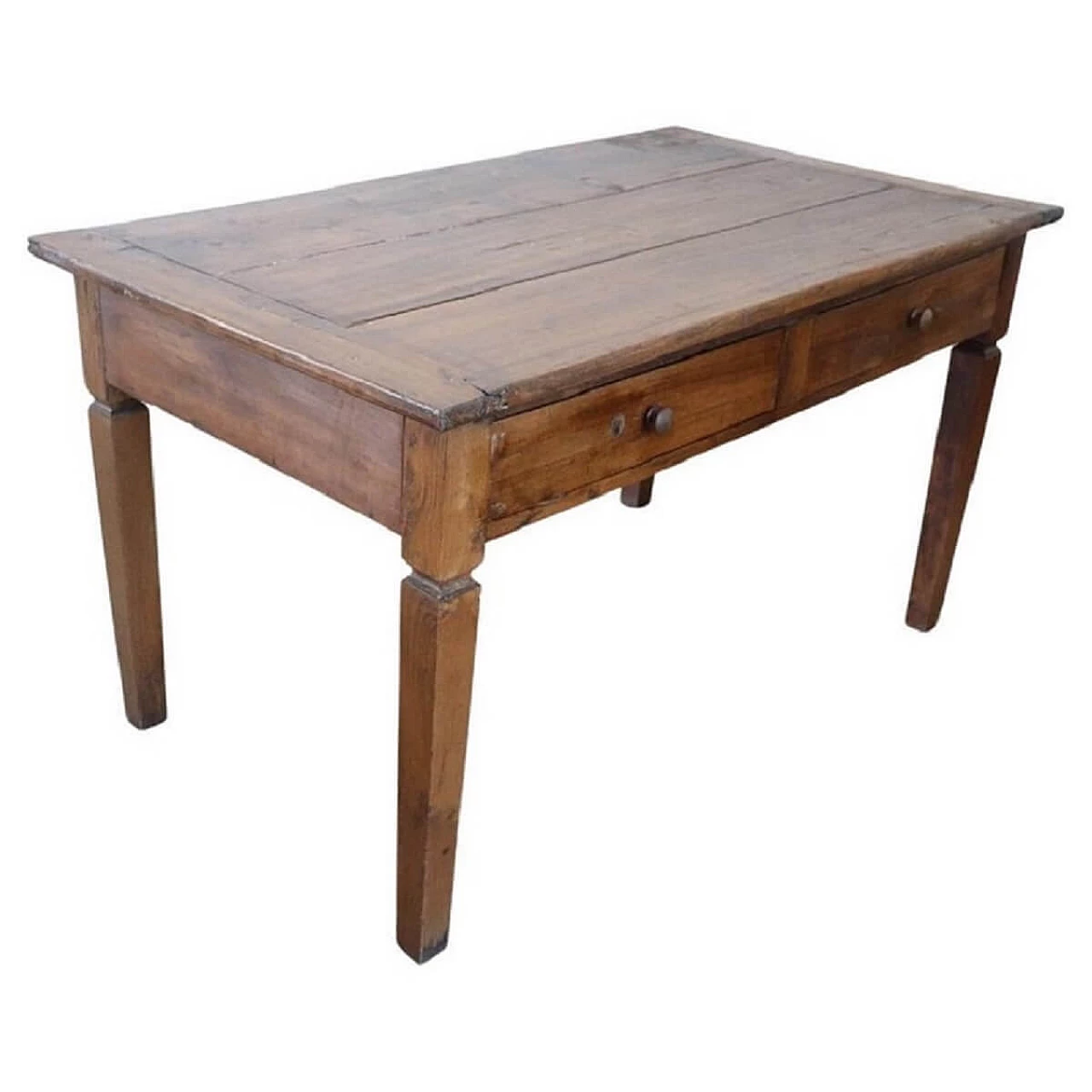 Rustic table in solid poplar wood, mid-19th century 1