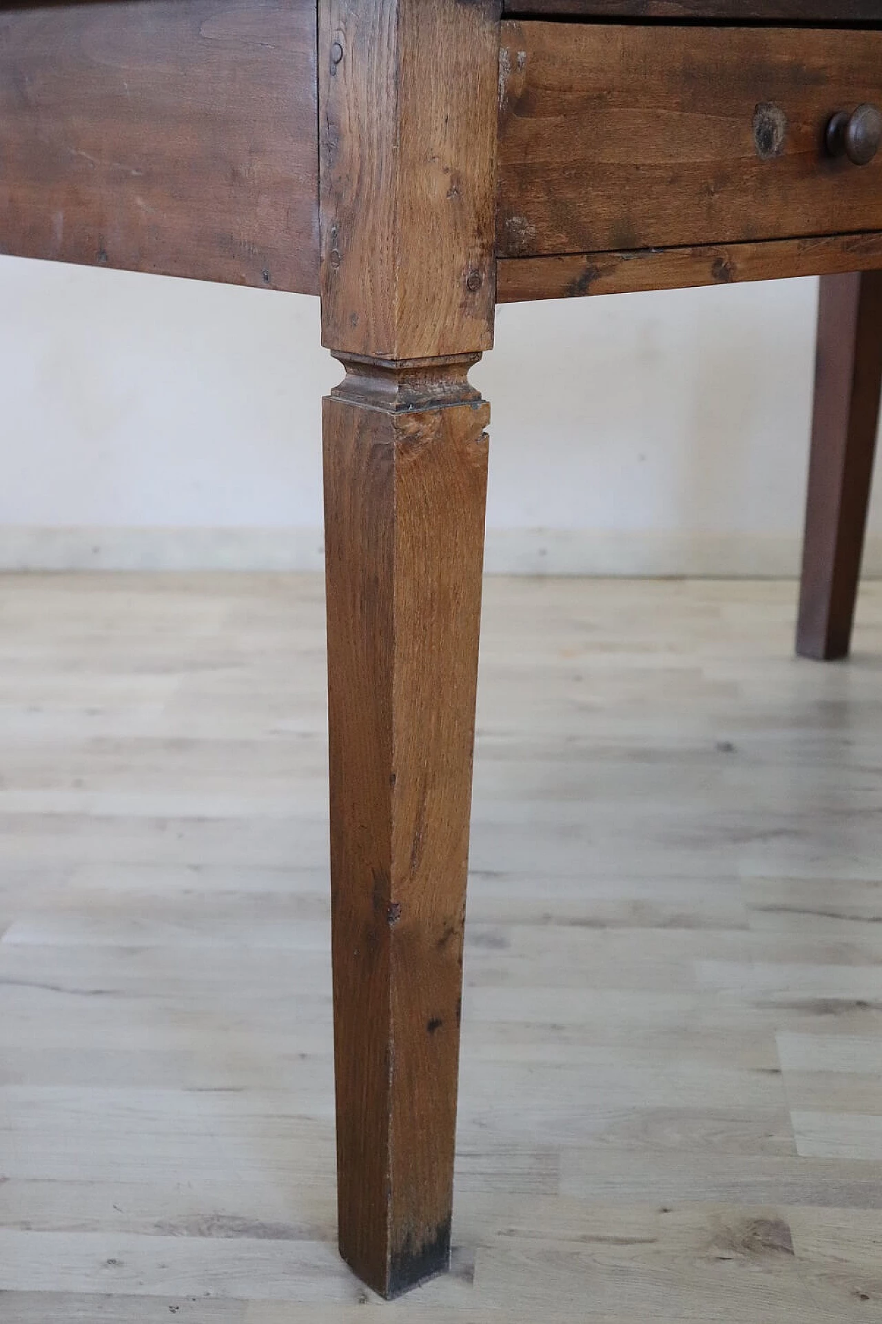 Rustic table in solid poplar wood, mid-19th century 4