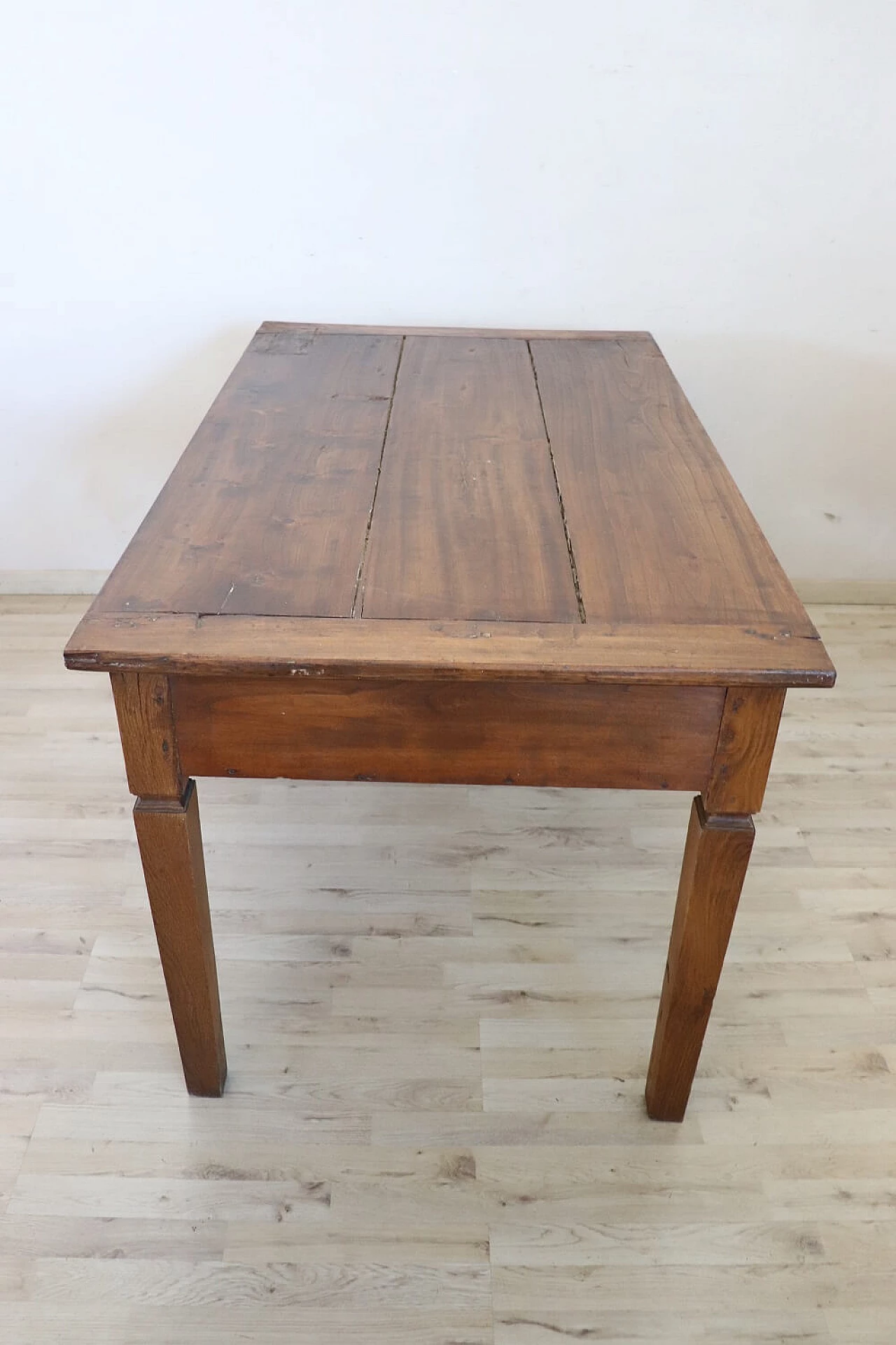 Rustic table in solid poplar wood, mid-19th century 6