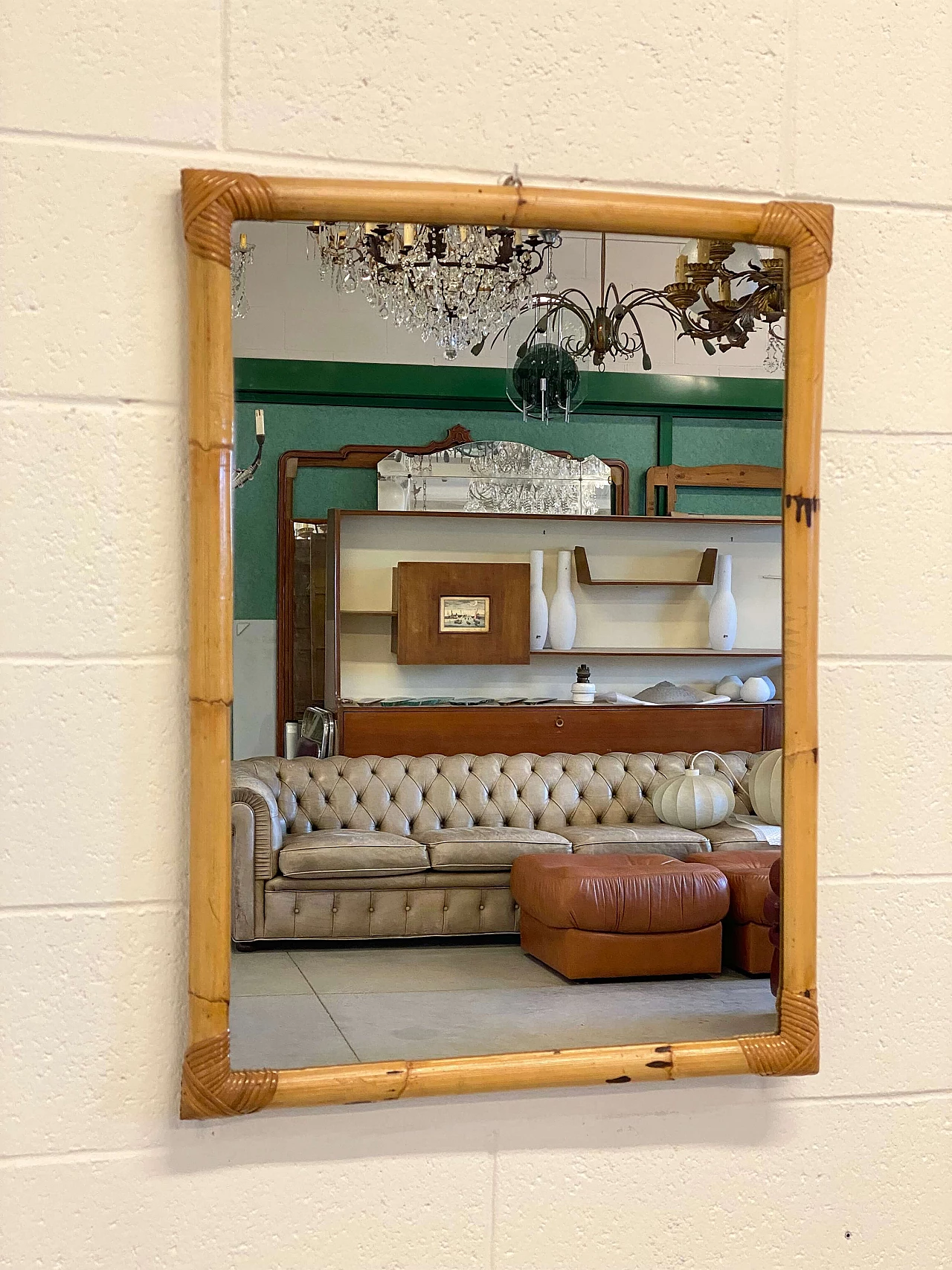 Bamboo mirror, 1970s 4