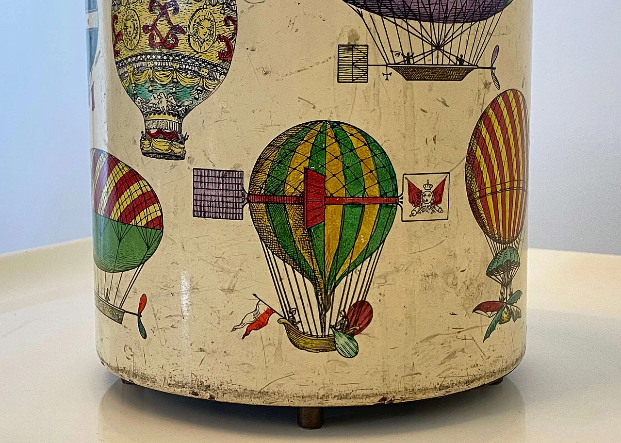 Balloon-themed metal basket by Piero Fornasetti, 1950s 9