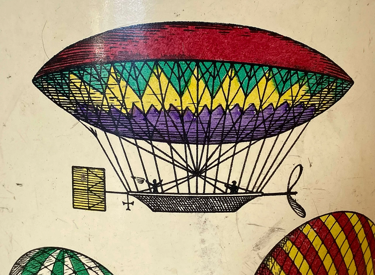 Balloon-themed metal basket by Piero Fornasetti, 1950s 10