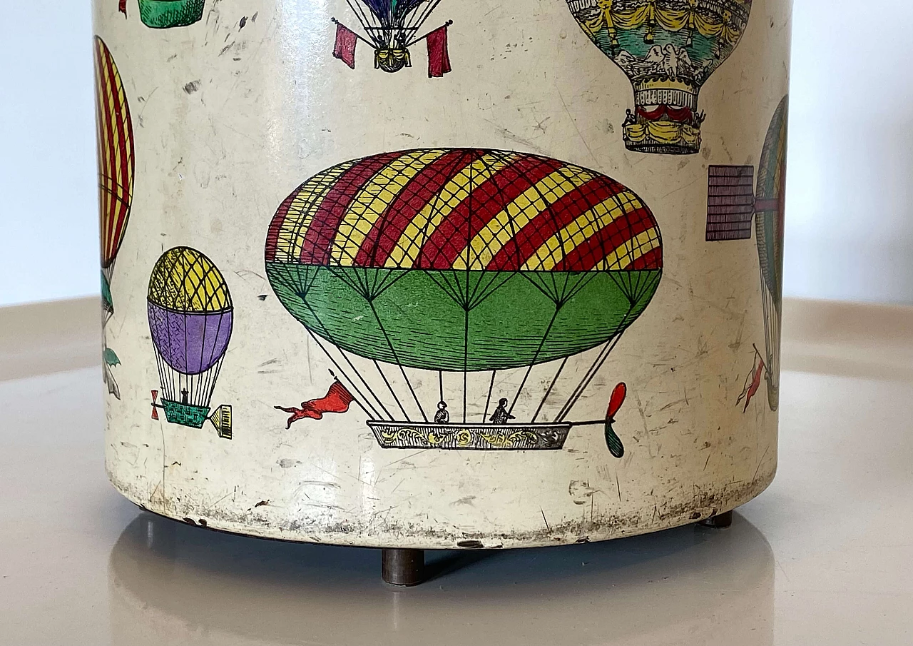 Balloon-themed metal basket by Piero Fornasetti, 1950s 14