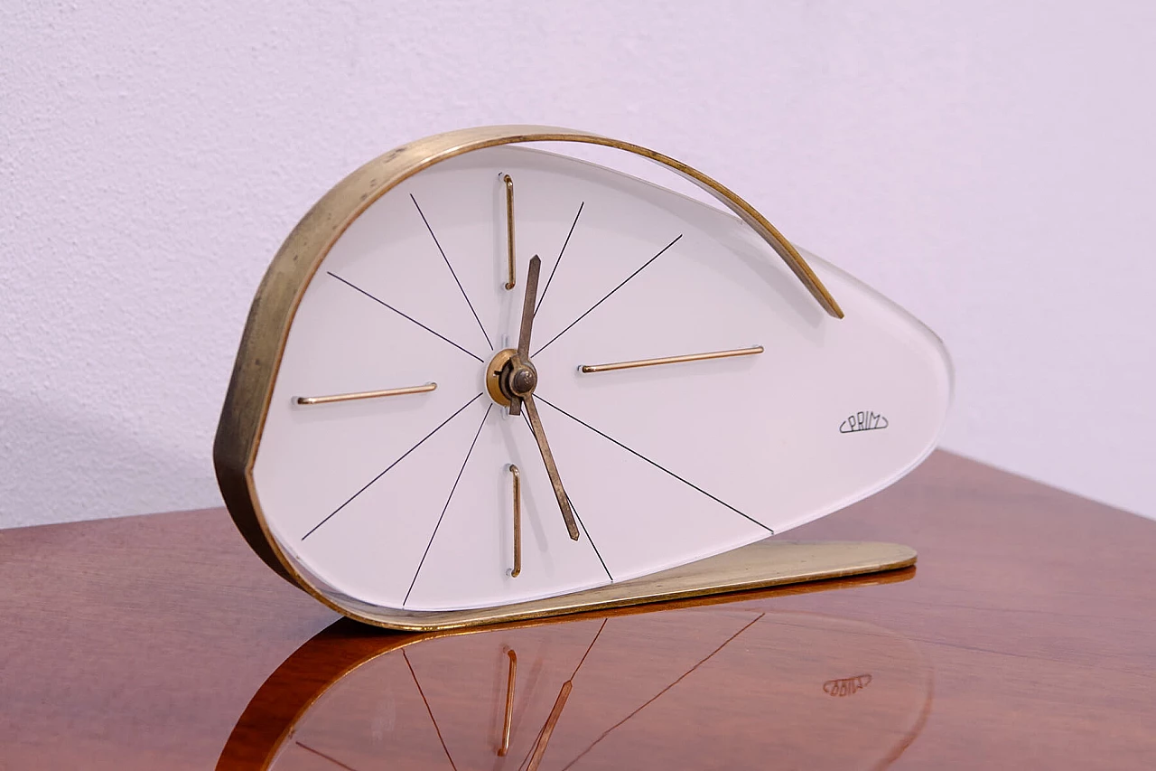 PRIM plastic and metal alarm clock, 1960s 3