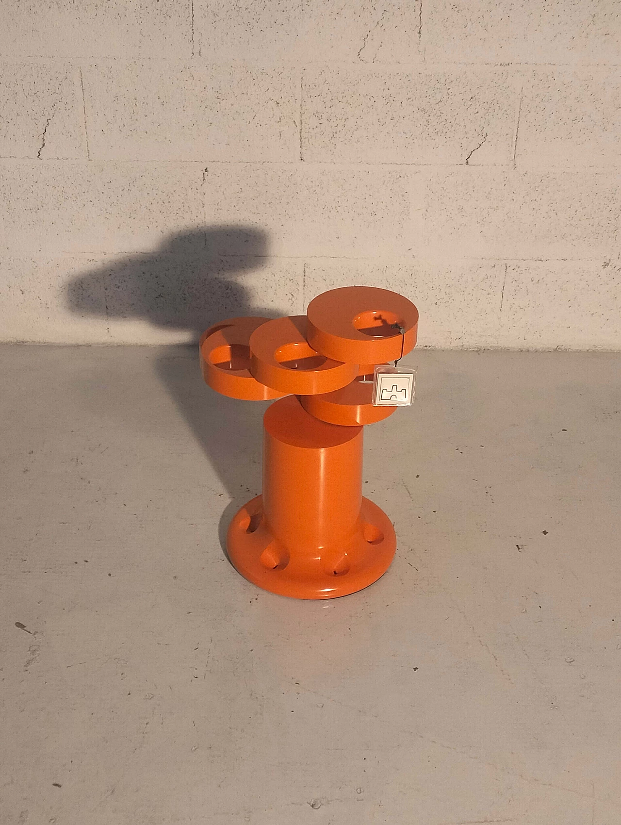 Pluvium orange umbrella stand by Giancarlo Piretti for Anonima Castelli, 1970s 2