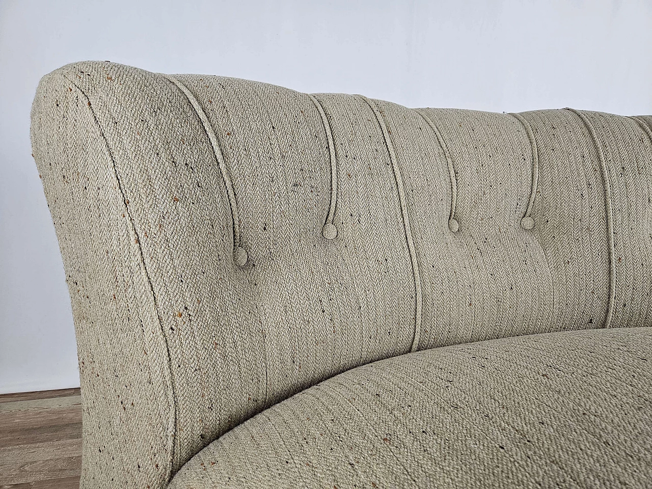 Gray modular corner sofa with four seats in fabric, 1970s 18