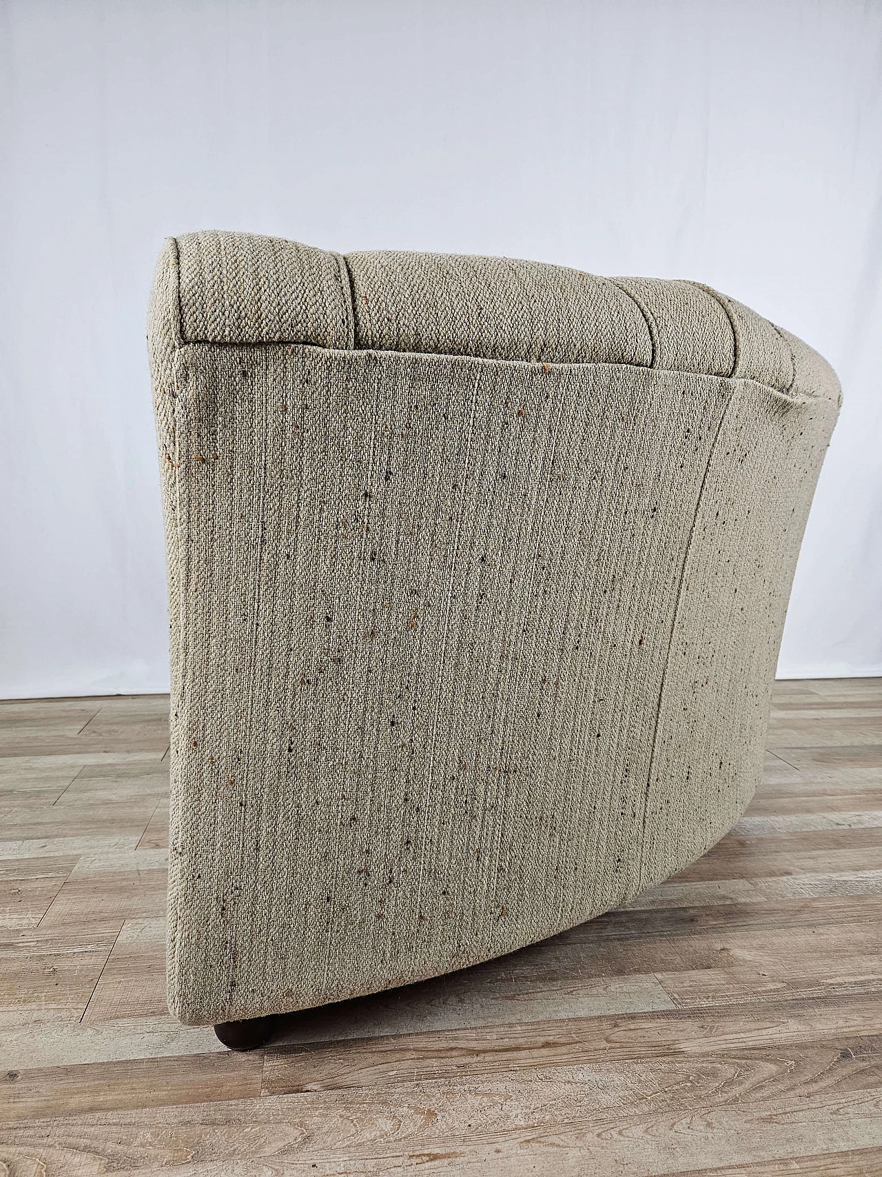 Gray modular corner sofa with four seats in fabric, 1970s 23